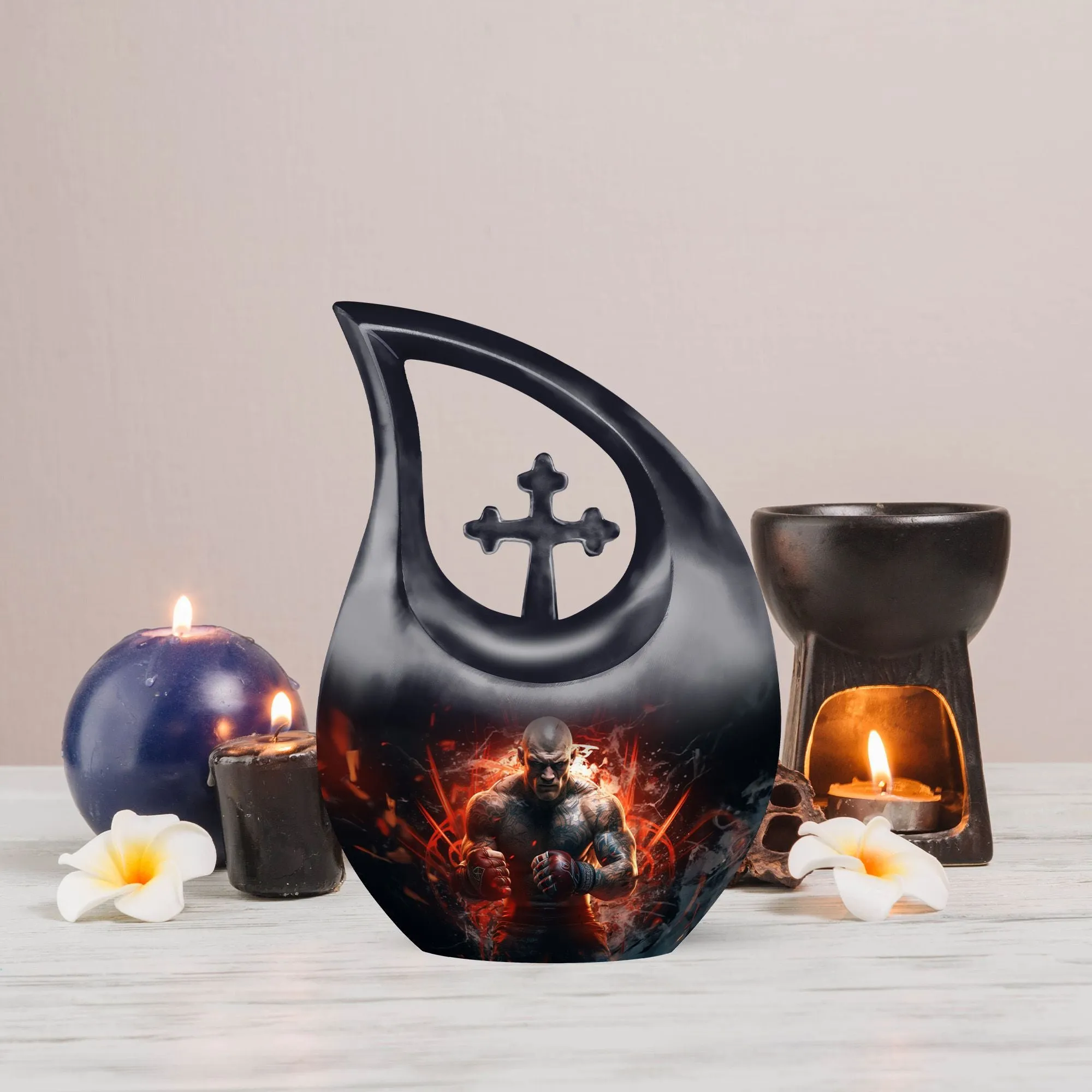 Boxing Sport Theme Urn Mini Keepsake  for the Sports Enthusiast
