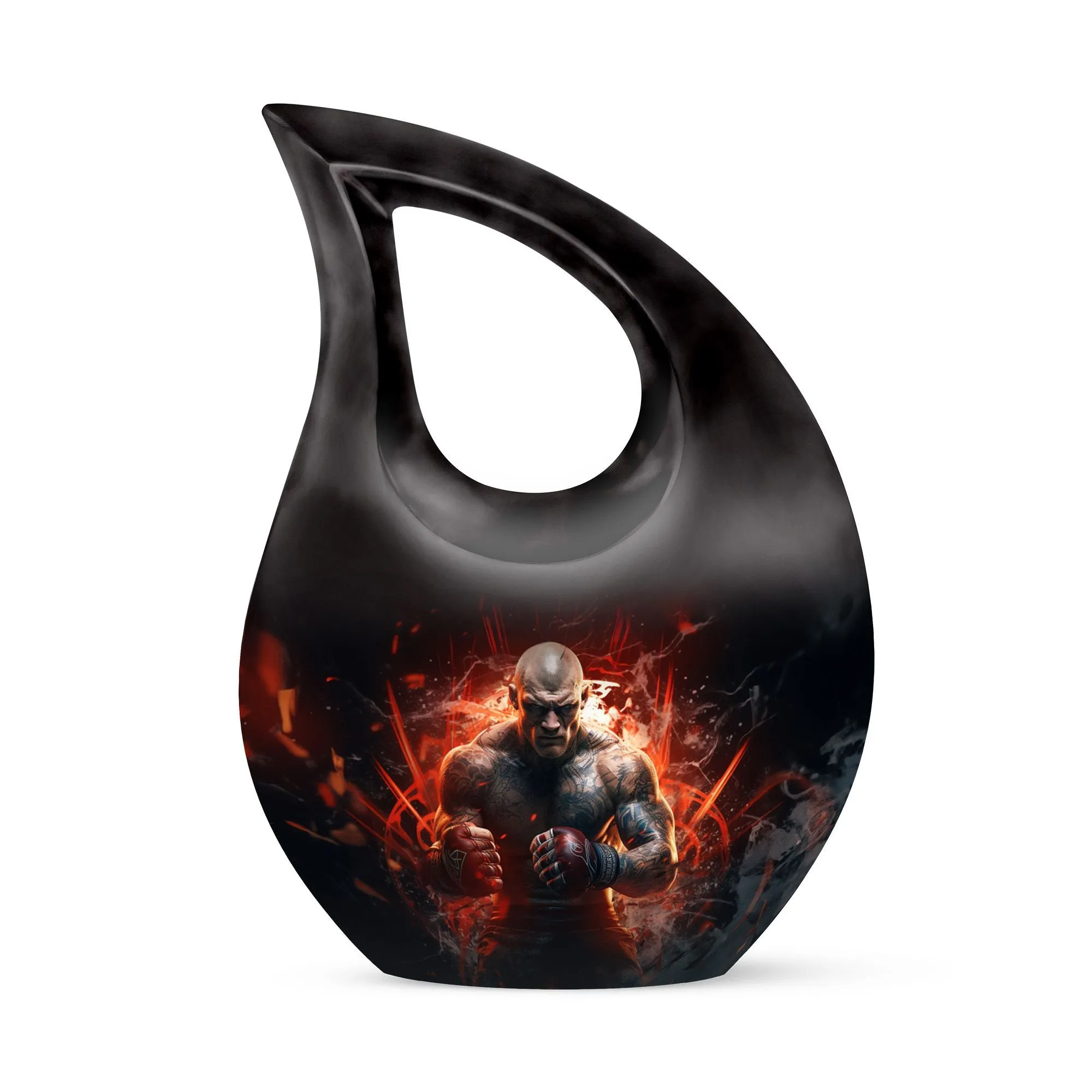 Boxing Sport Theme Urn Mini Keepsake  for the Sports Enthusiast