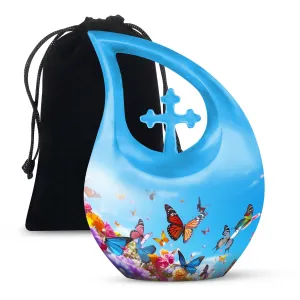 Butterfly Bliss Compact Remembrance Crematory Urn