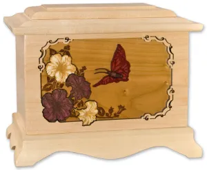 Butterfly Cremation Urn with Dimensional Art Inlay