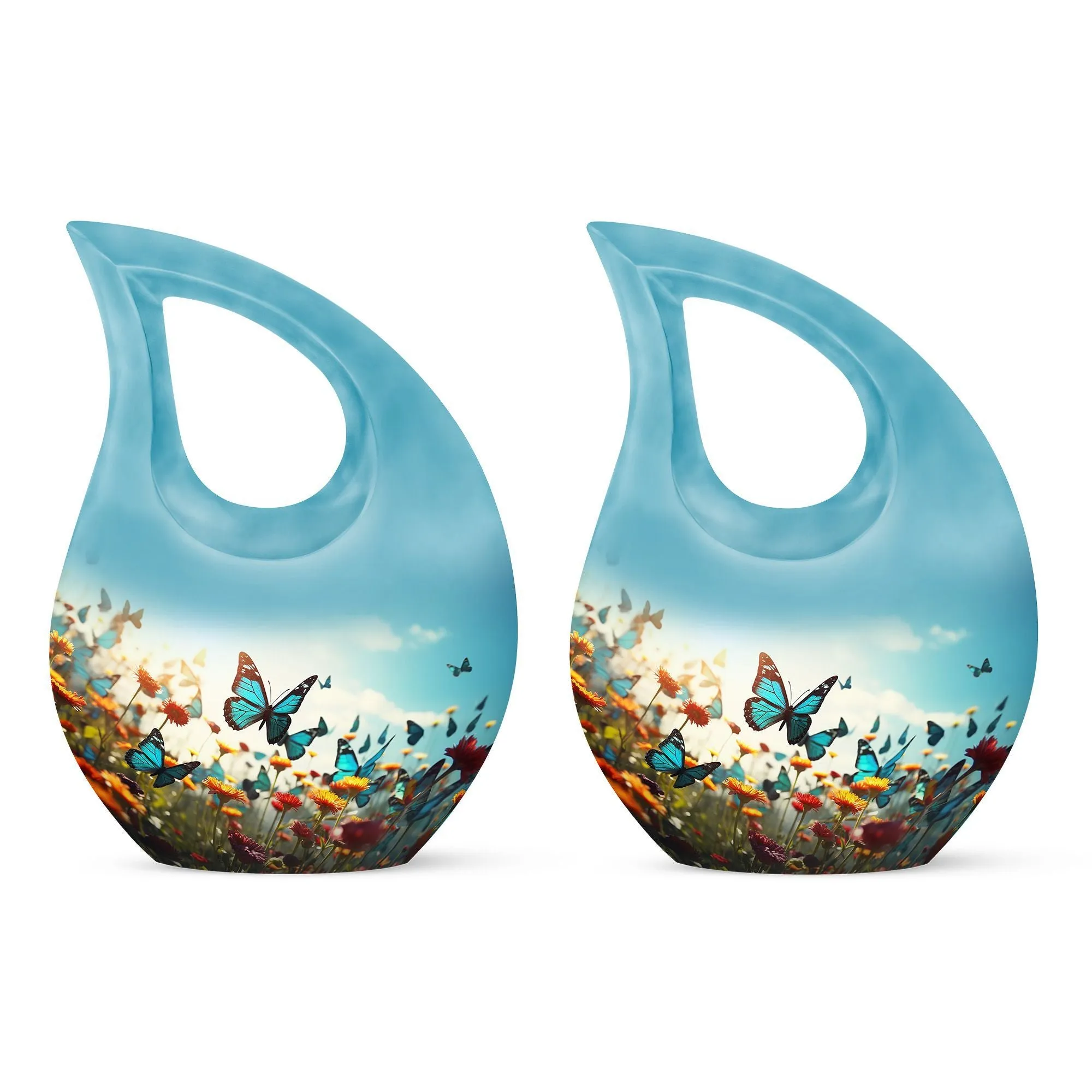 Butterfly Embrace A Reverent Memorial Urn for Ascending Spirits