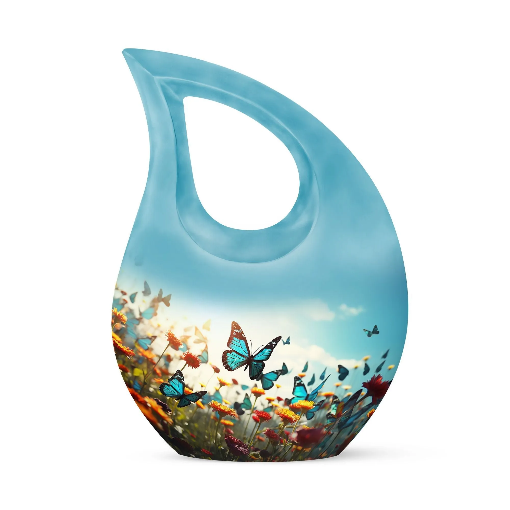 Butterfly Embrace A Reverent Memorial Urn for Ascending Spirits