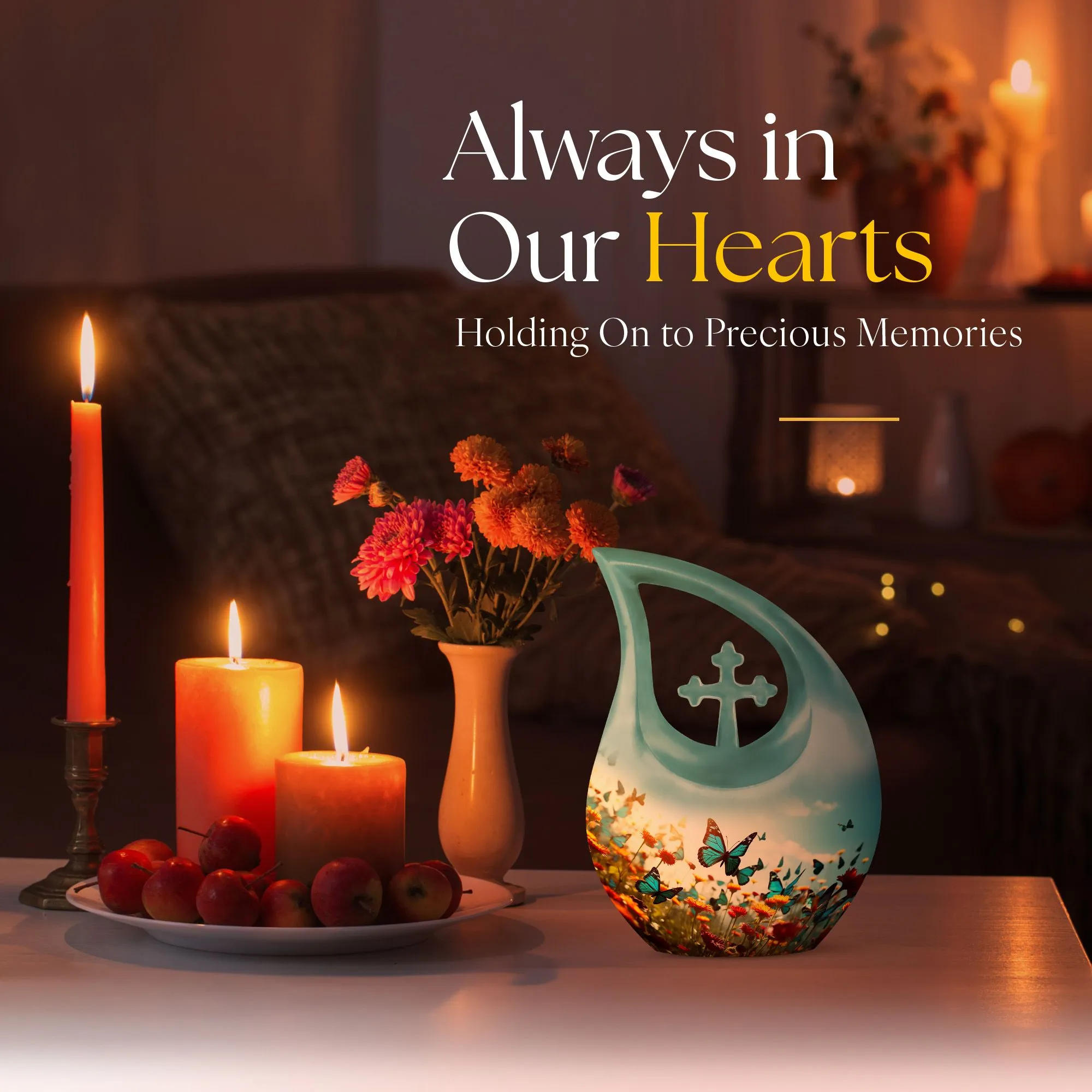 Butterfly Embrace A Reverent Memorial Urn for Ascending Spirits