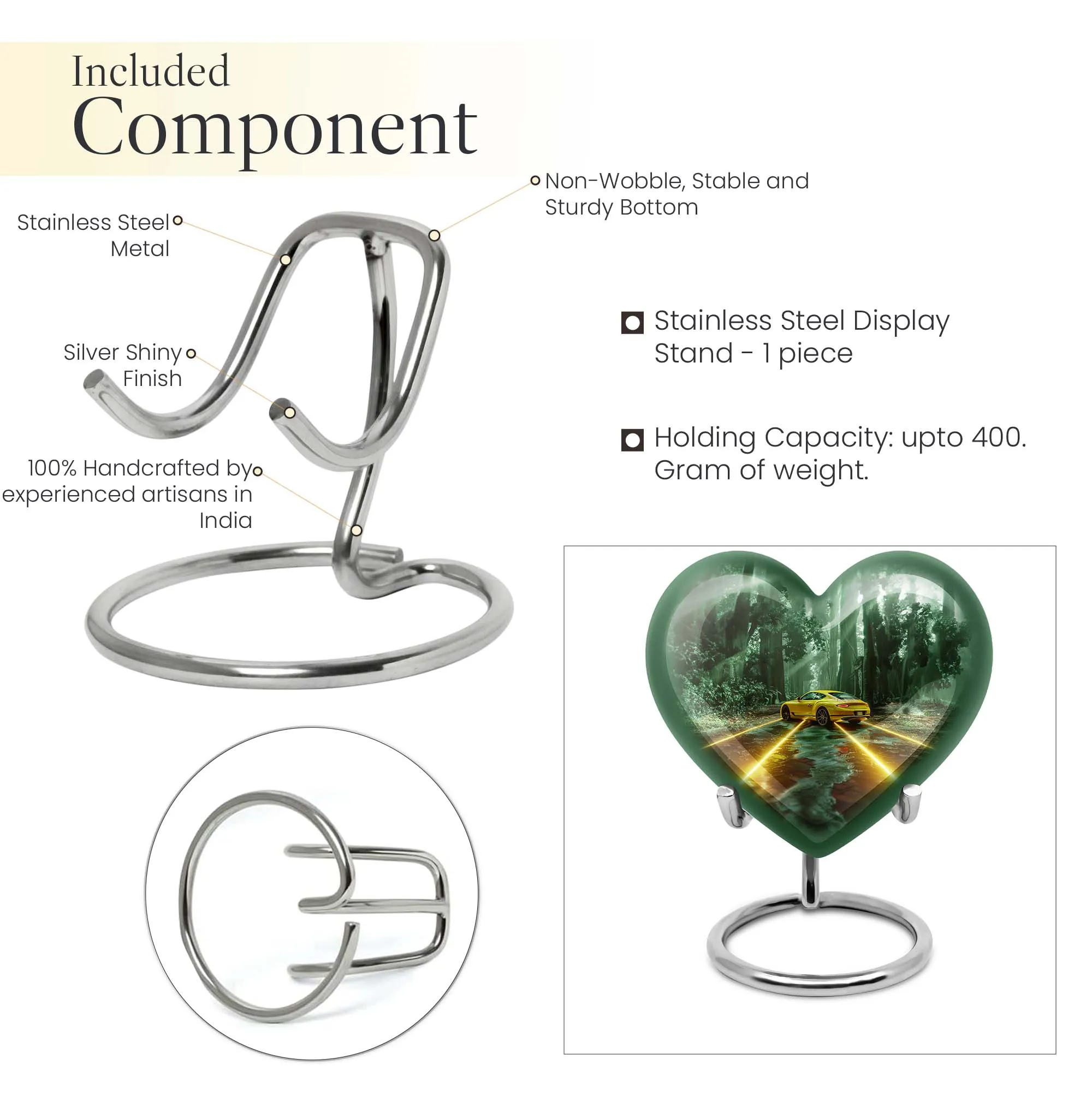 Butterfly Heart Cremation Urn for Ashes- An Memorial Urn