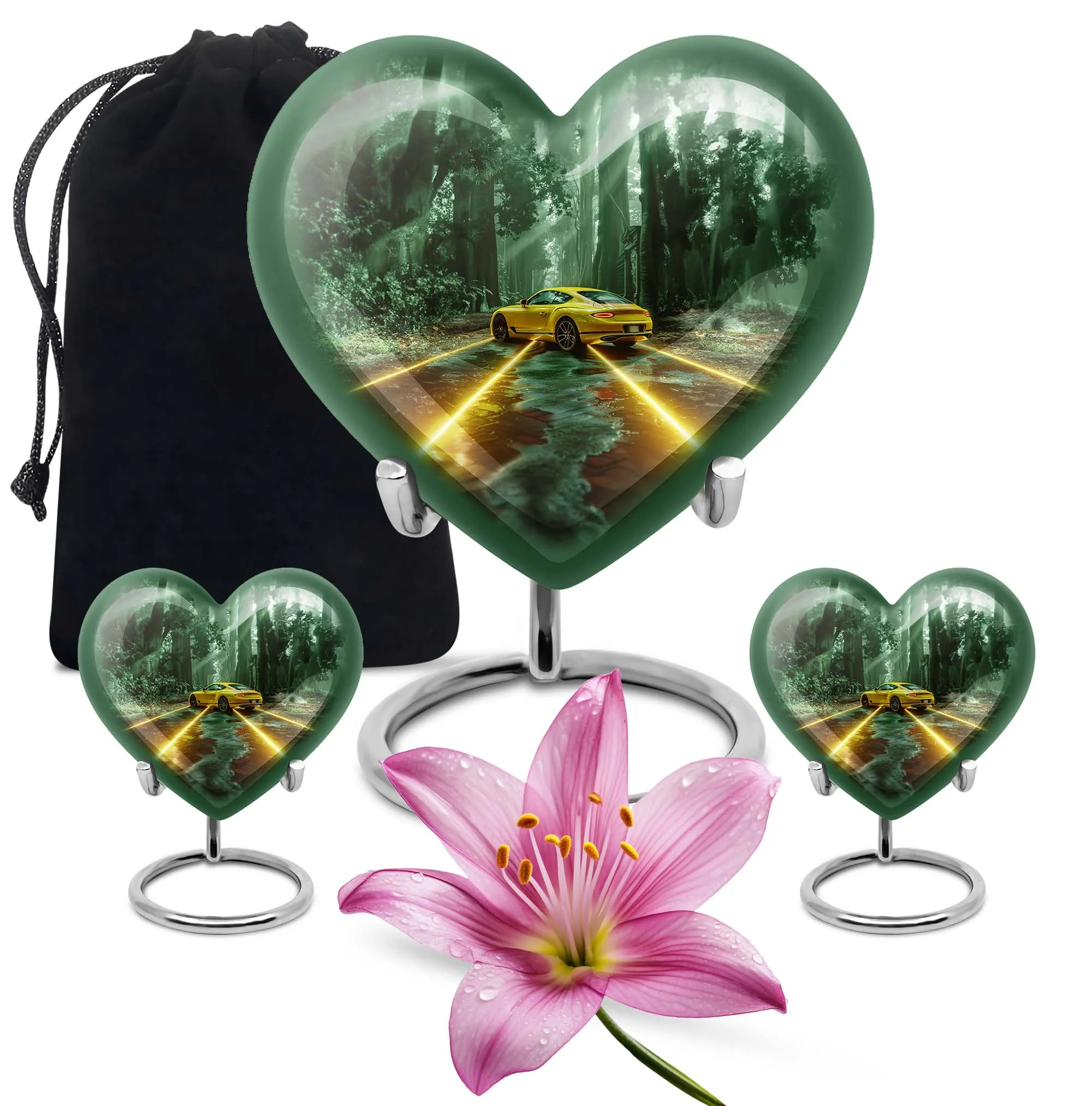 Butterfly Heart Cremation Urn for Ashes- An Memorial Urn
