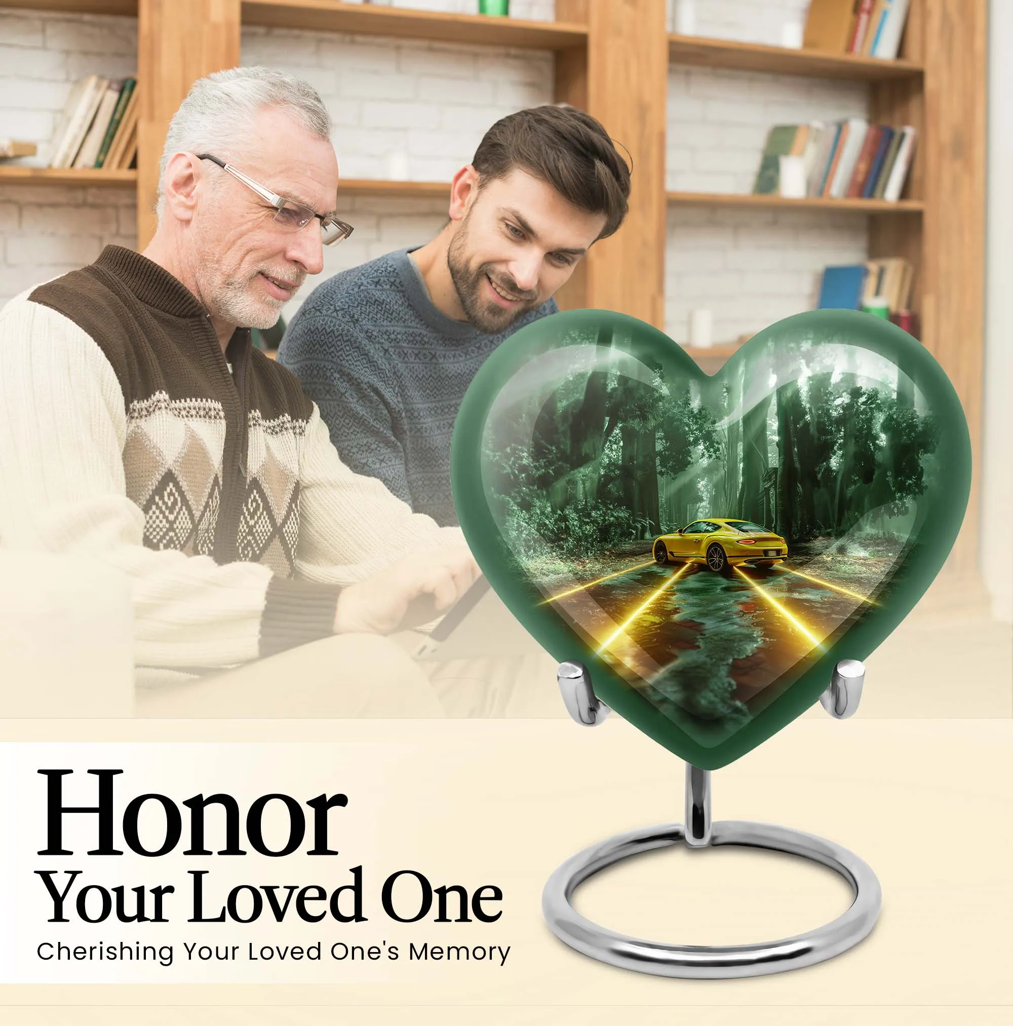 Butterfly Heart Cremation Urn for Ashes- An Memorial Urn