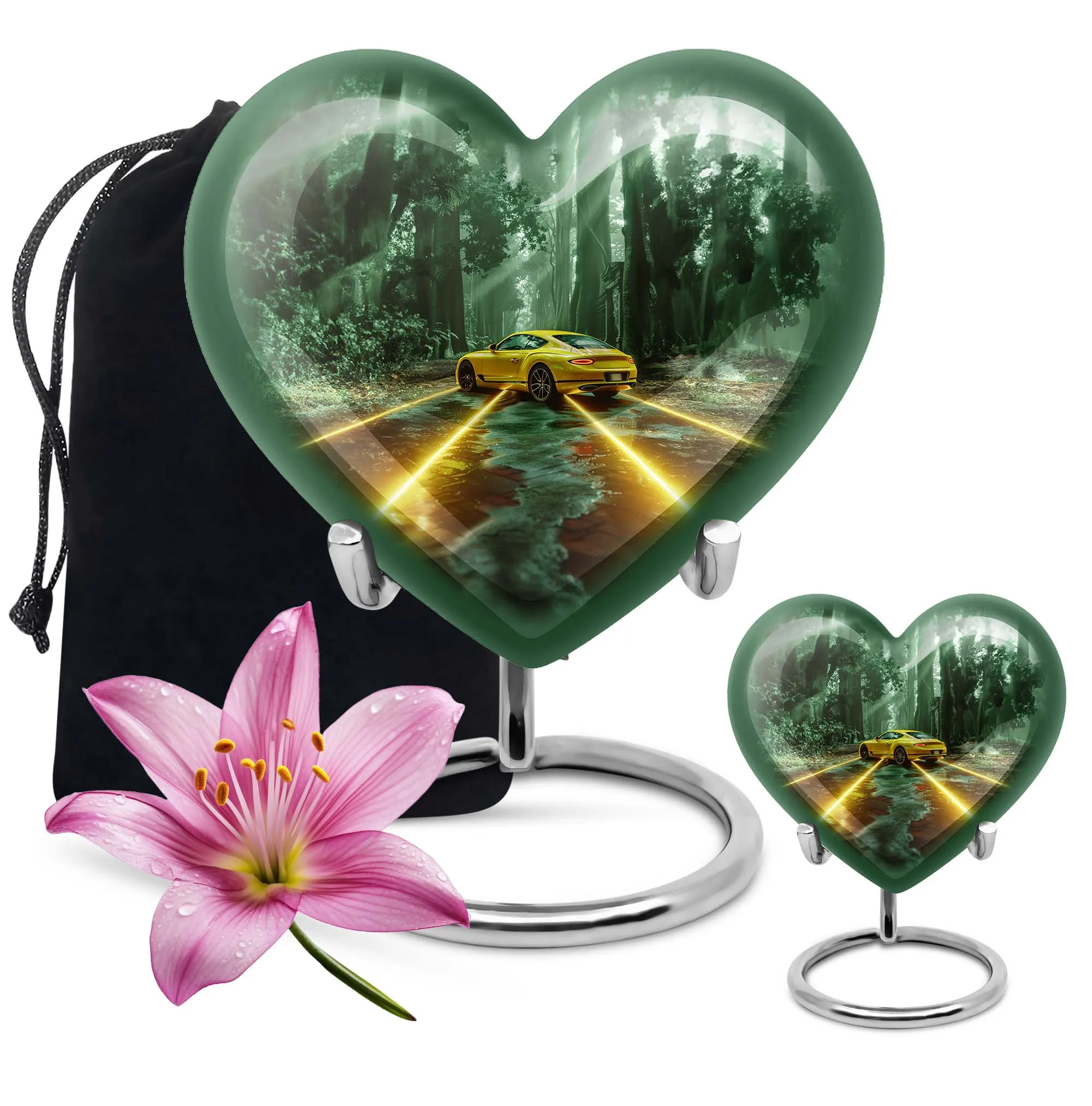 Butterfly Heart Cremation Urn for Ashes- An Memorial Urn