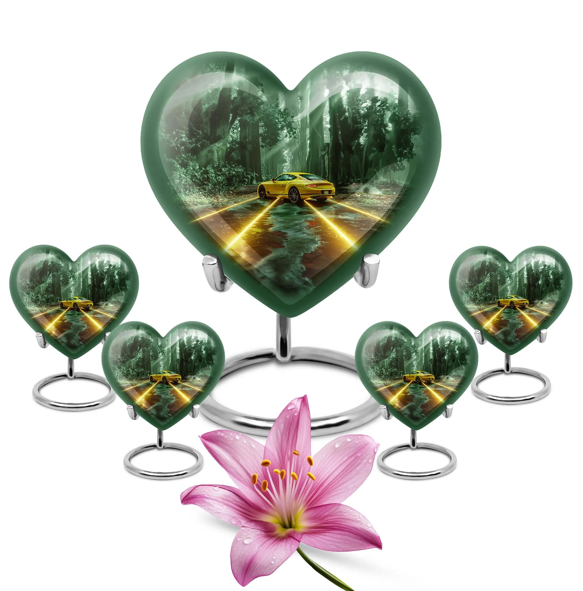 Butterfly Heart Cremation Urn for Ashes- An Memorial Urn