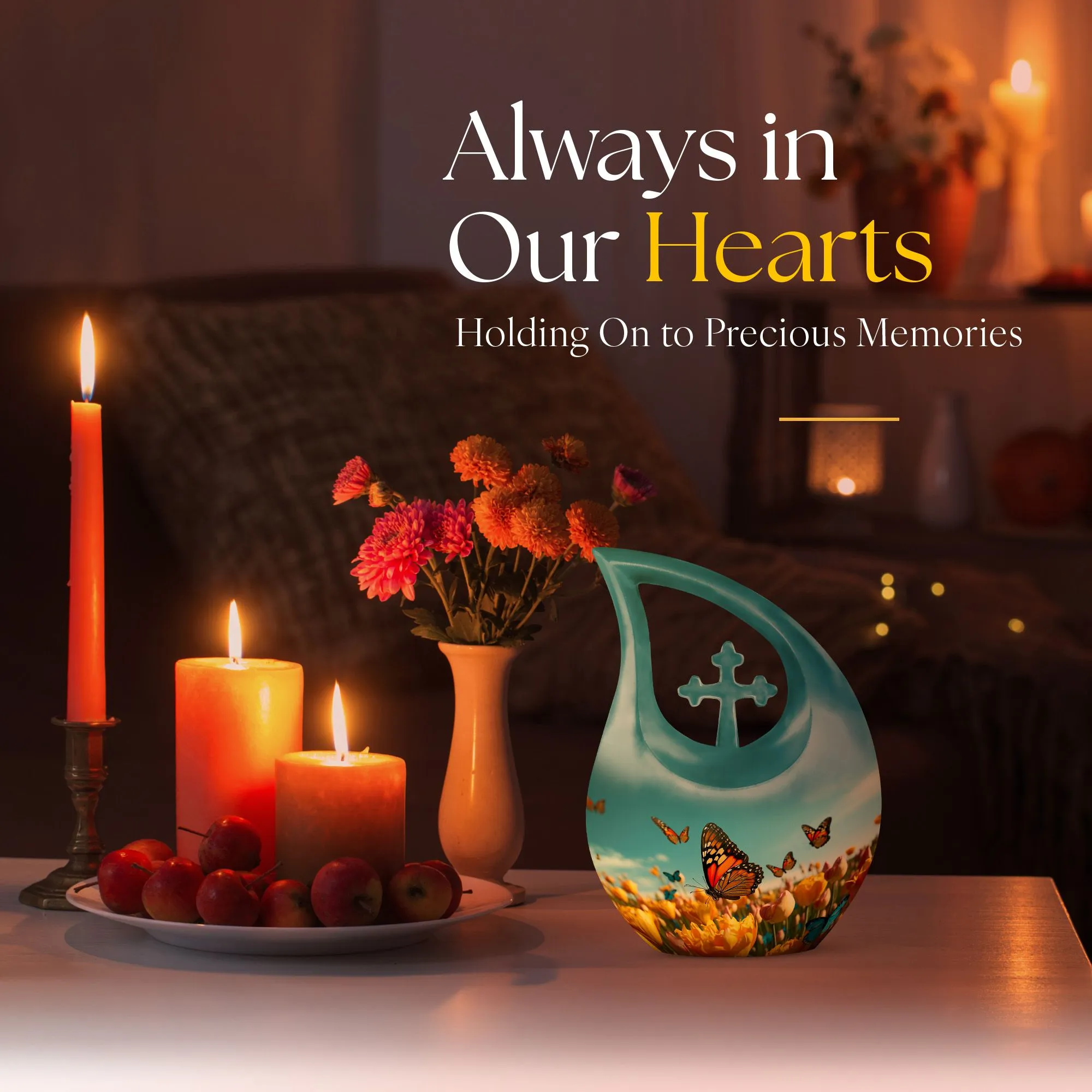 Butterfly Memorial Beauty - A Cherished Cremation Remembrance Box