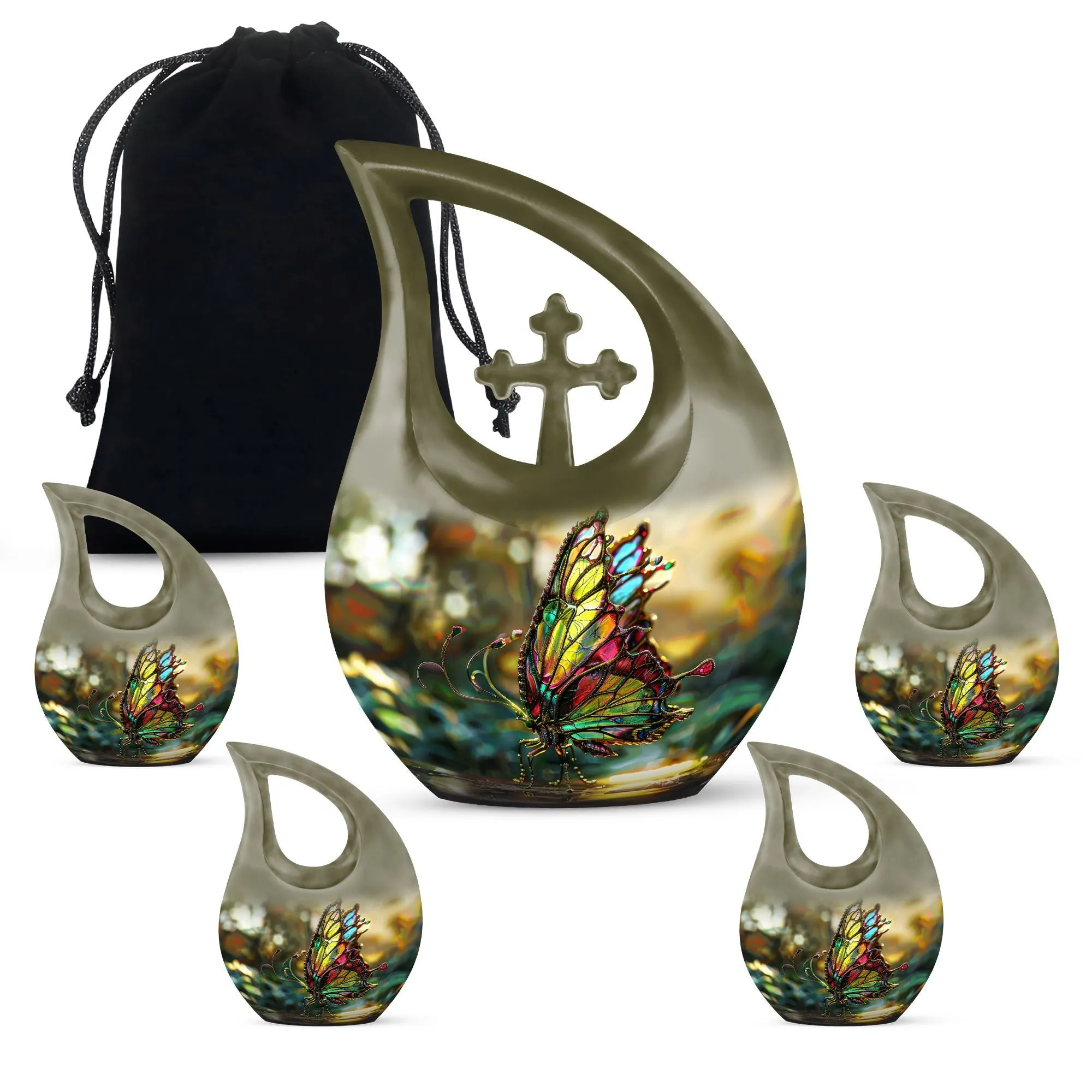 Butterfly Memorial Urn - Cremation Urn For Human Ashes