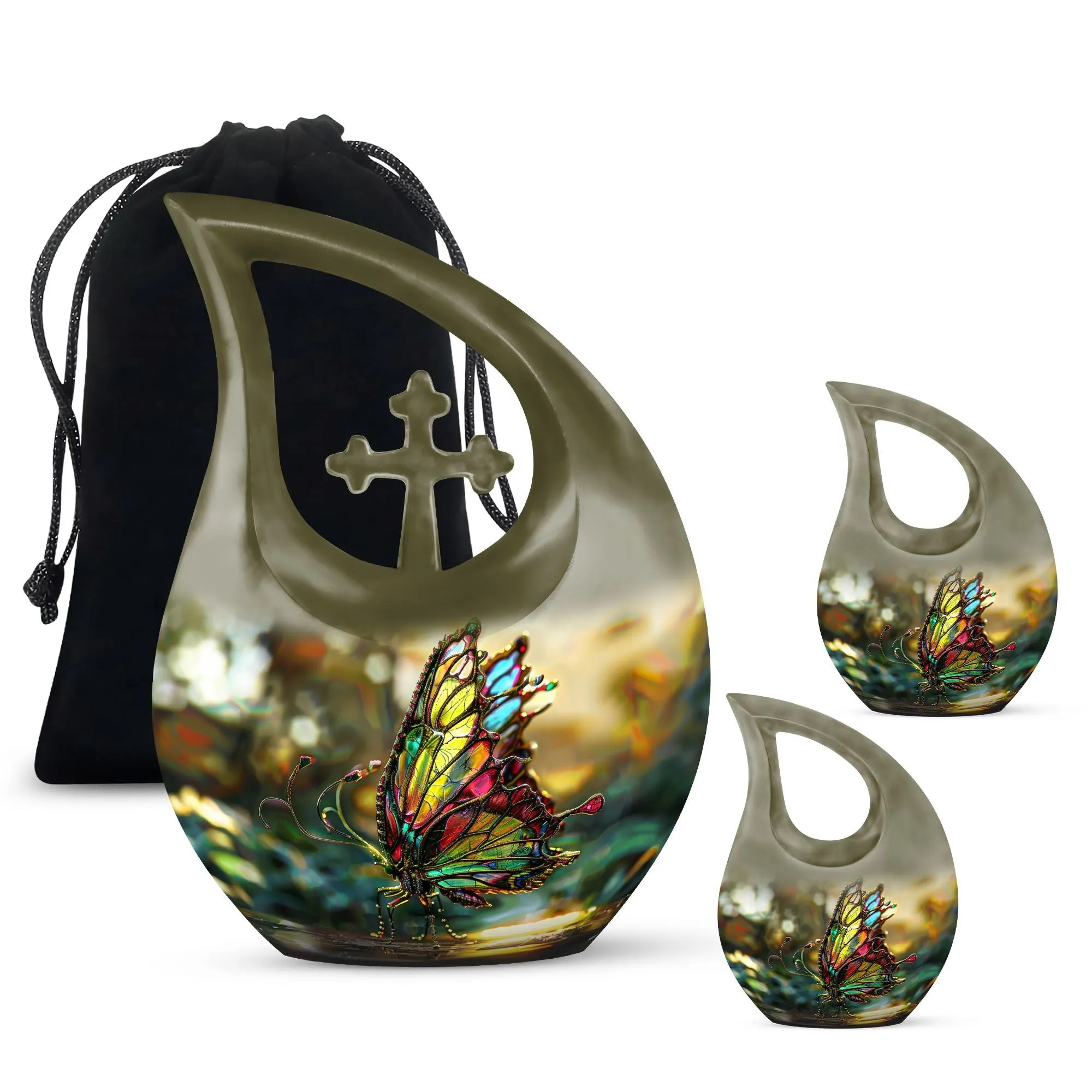 Butterfly Memorial Urn - Cremation Urn For Human Ashes