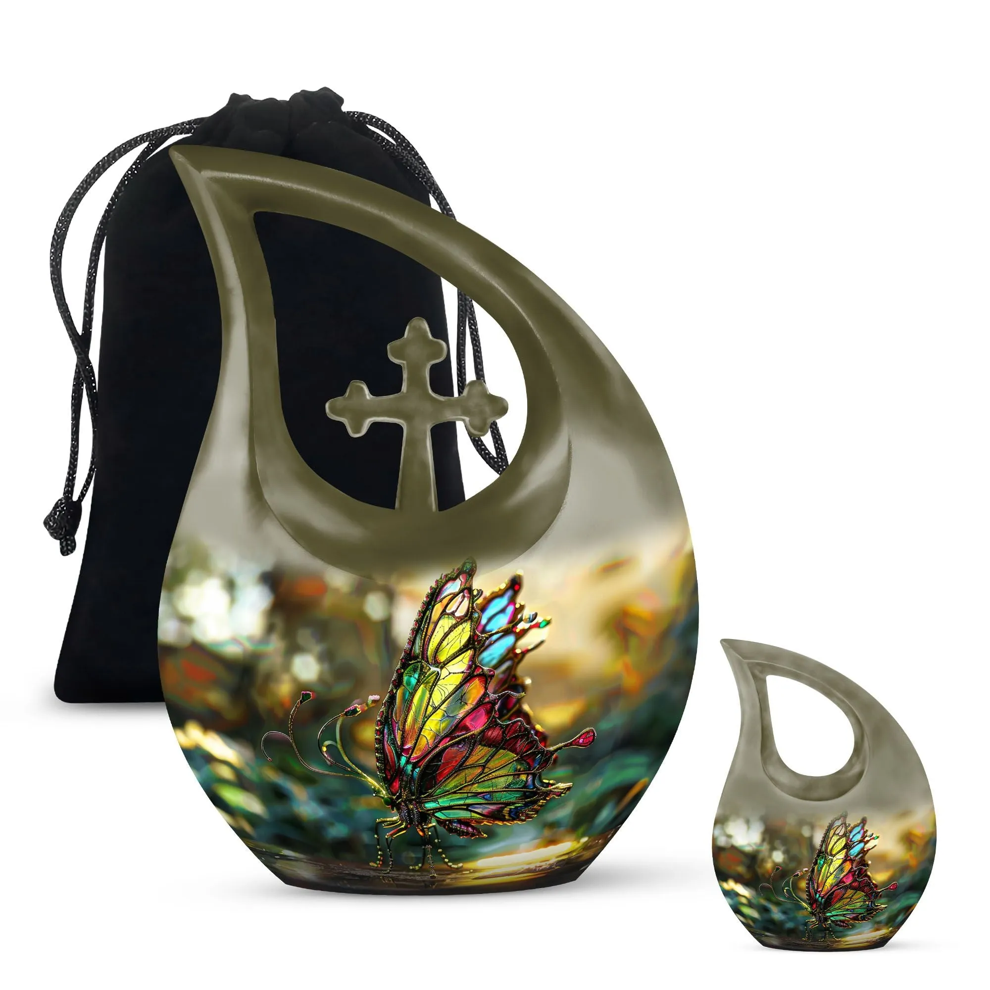 Butterfly Memorial Urn - Cremation Urn For Human Ashes