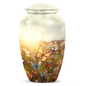 Butterfly Mosaic Memorial Urns for Human Ashes - Funeral Cremation Urns for Women