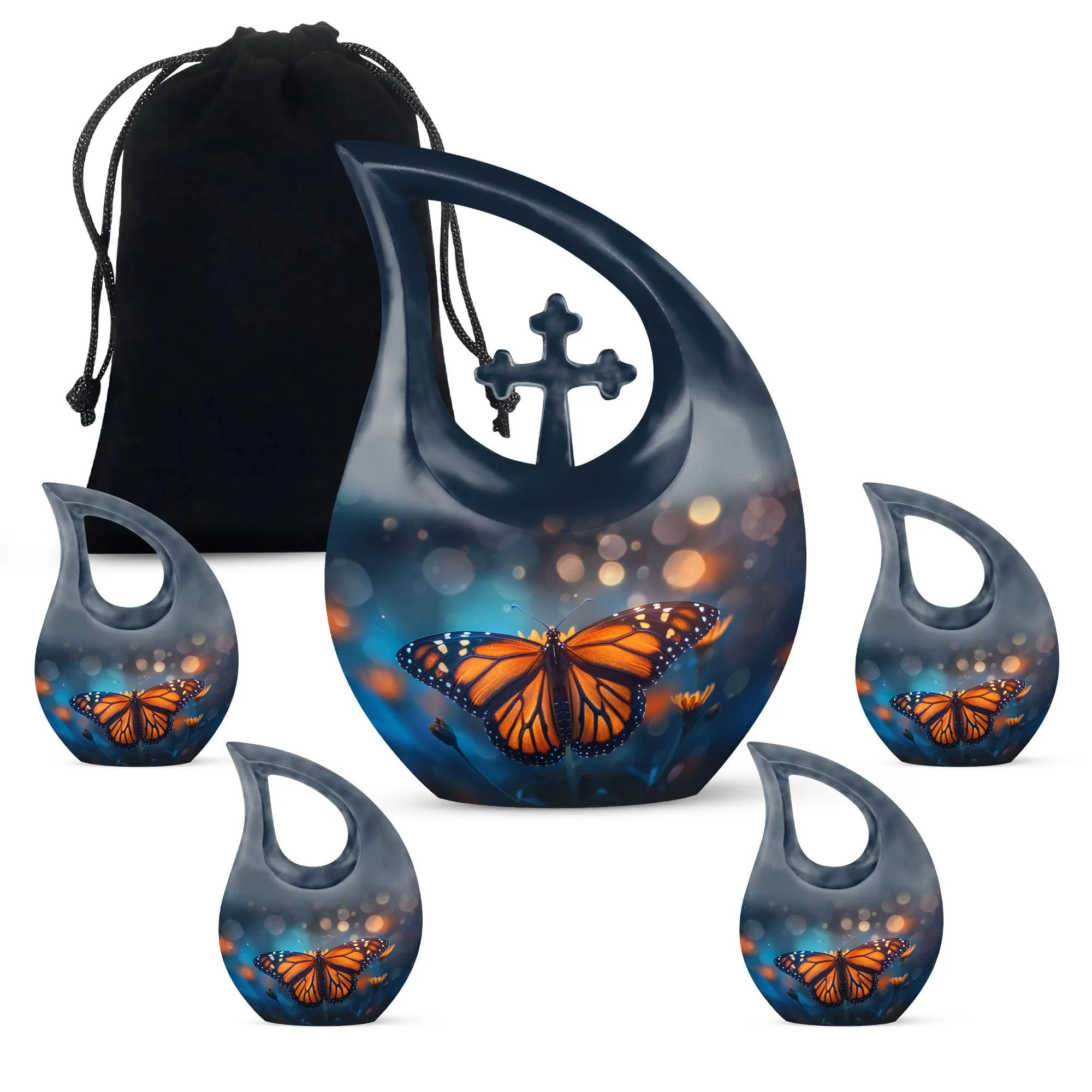 Butterfly Urn , Customized Cremation Urn For Human Ashes