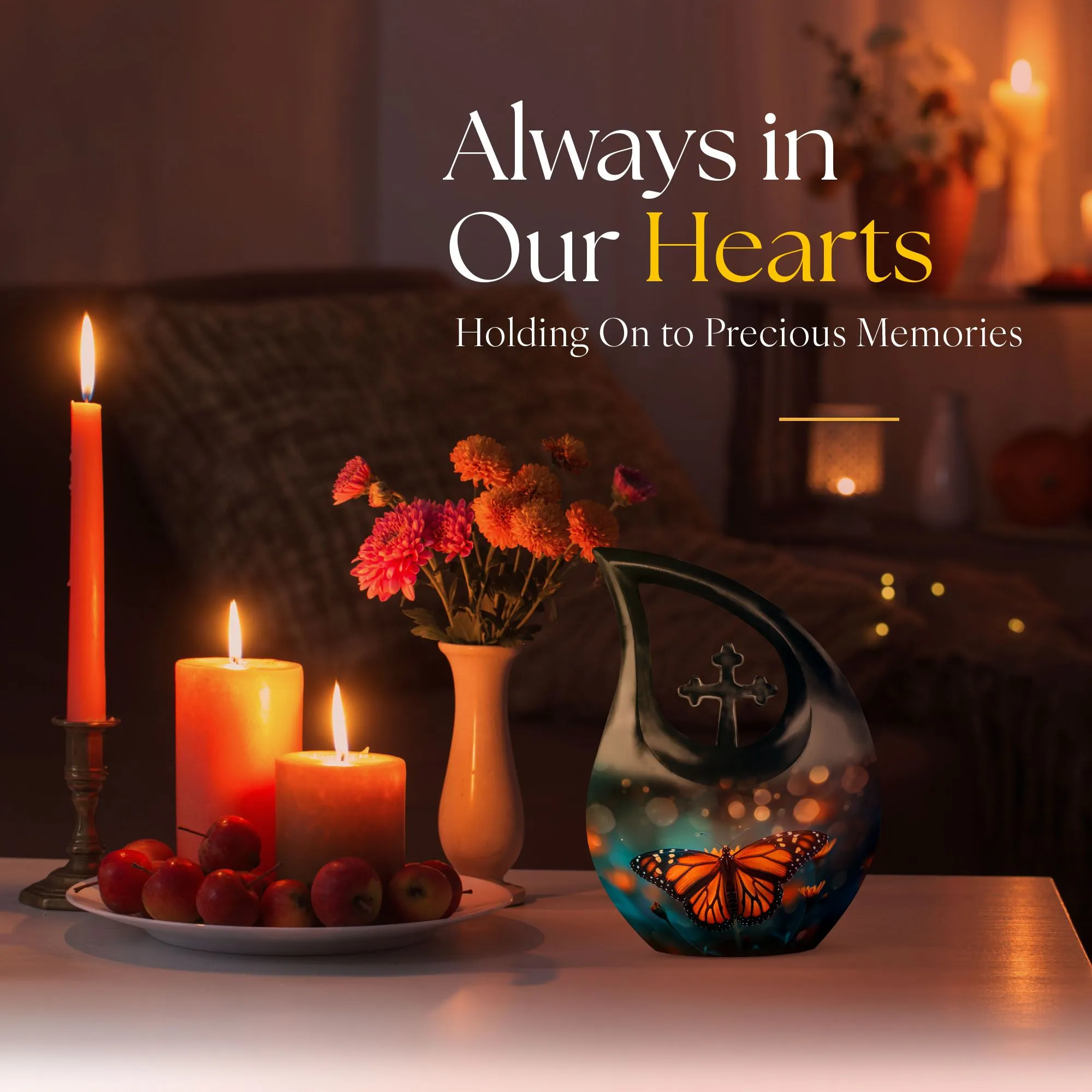Butterfly Urn , Customized Cremation Urn For Human Ashes