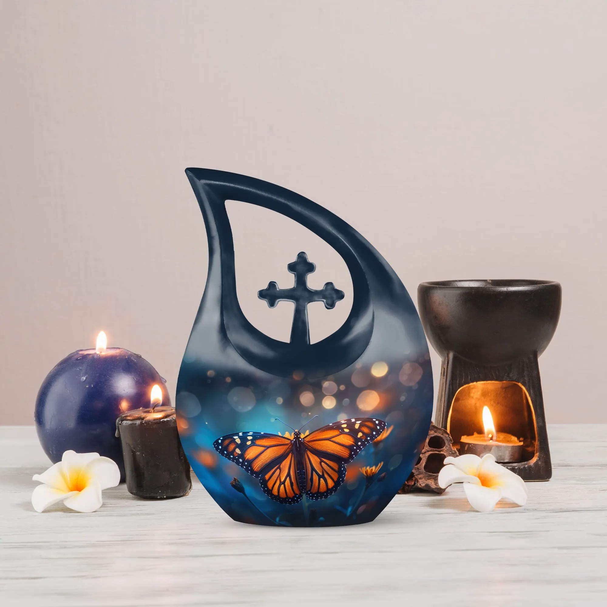 Butterfly Urn , Customized Cremation Urn For Human Ashes