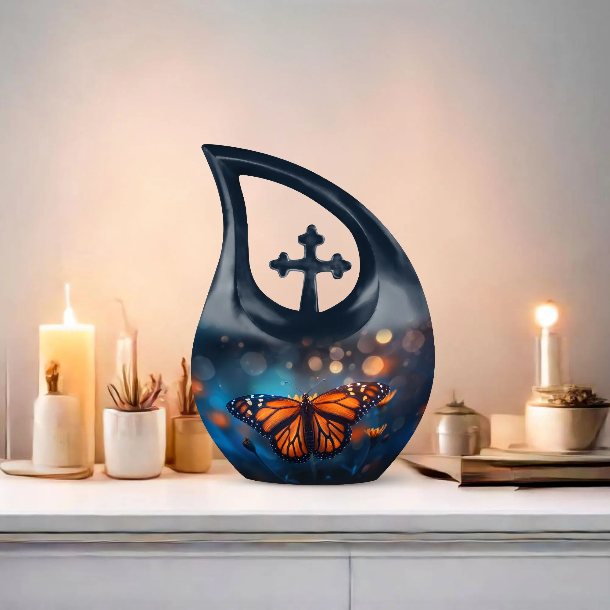 Butterfly Urn , Customized Cremation Urn For Human Ashes