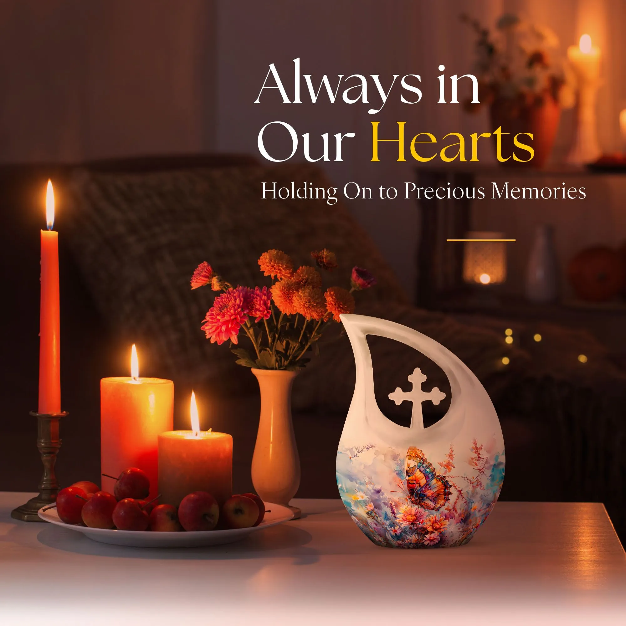 Butterfly Urn - Personalized Container For Human Ashes