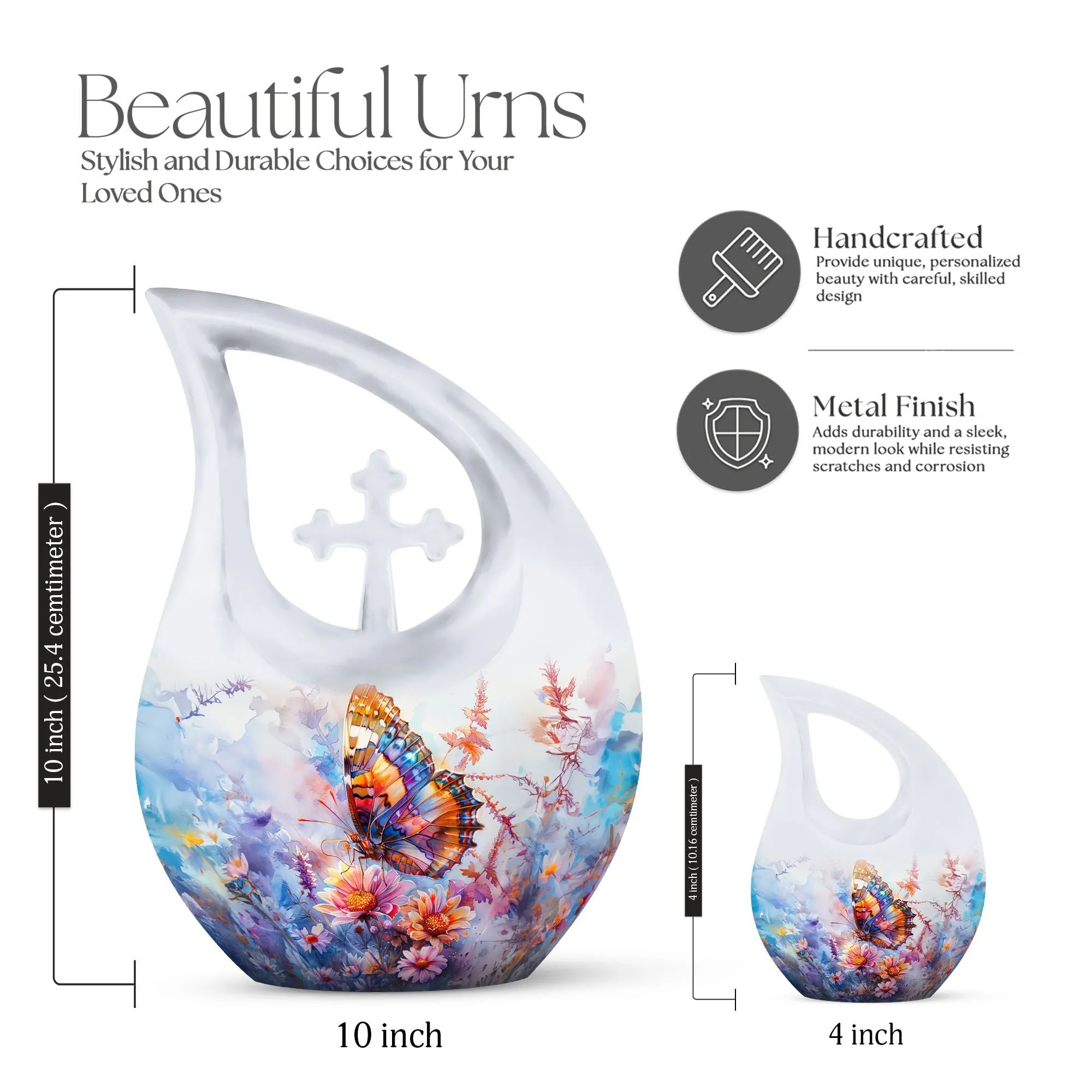 Butterfly Urn - Personalized Container For Human Ashes