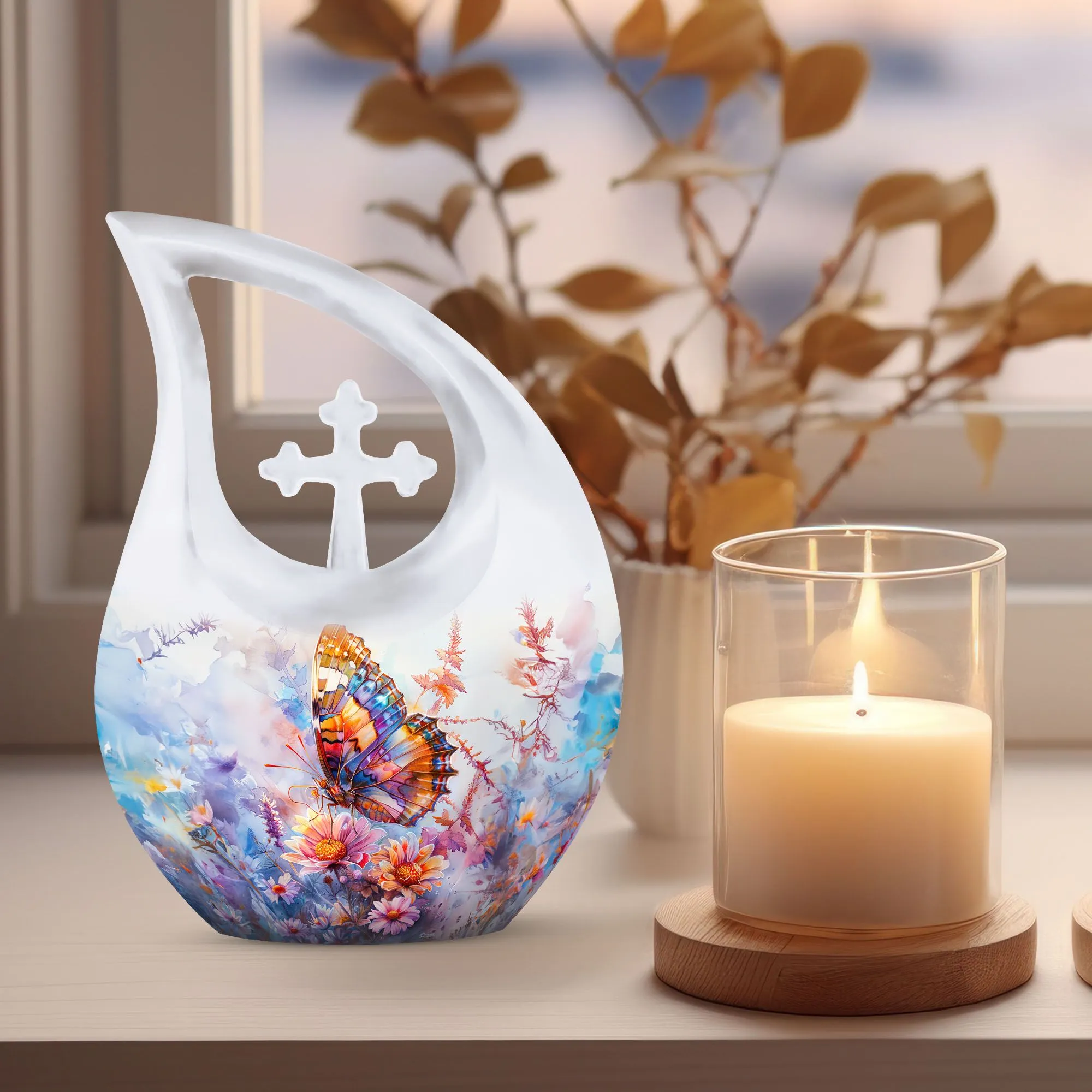 Butterfly Urn - Personalized Container For Human Ashes