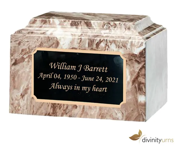 Café Cultured Marble Cremation Urn