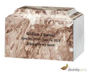 Café Cultured Marble Cremation Urn