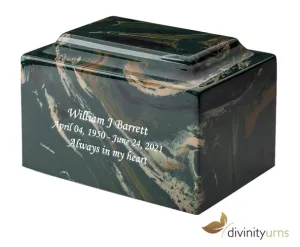 Camouflage Cultured Marble Cremation Urn
