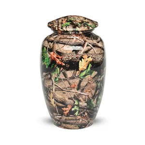 Camouflage Metal Cremation Urn