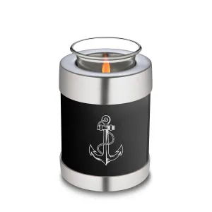 Candle Holder Embrace Black Anchor Cremation Urn