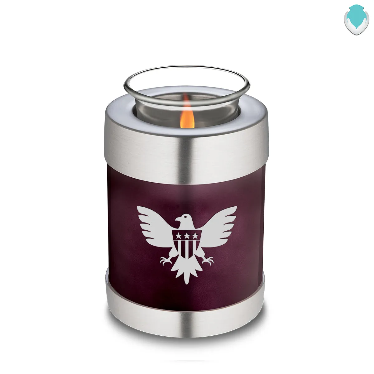 Candle Holder Embrace Cherry Purple American Glory Cremation Urn