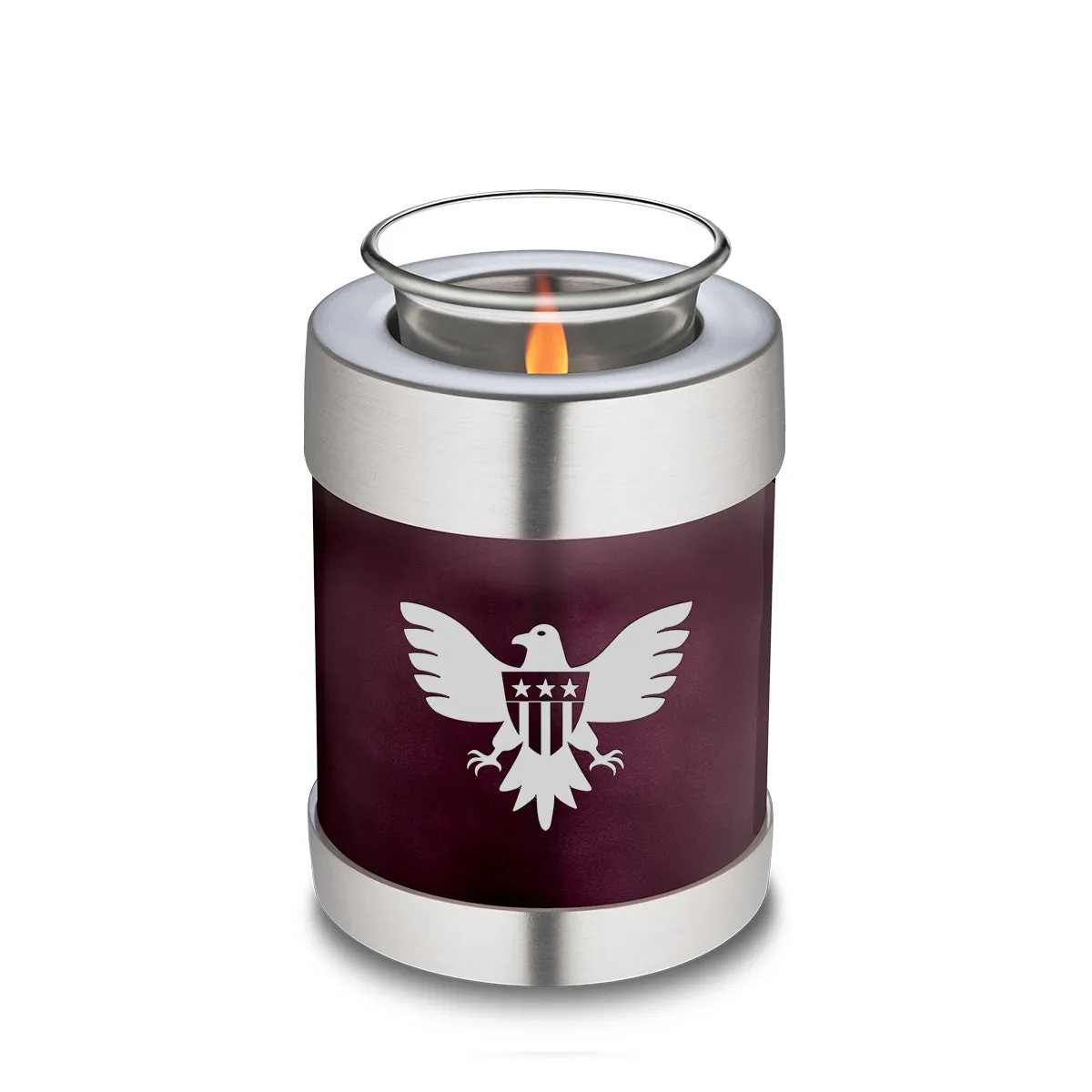 Candle Holder Embrace Cherry Purple American Glory Cremation Urn