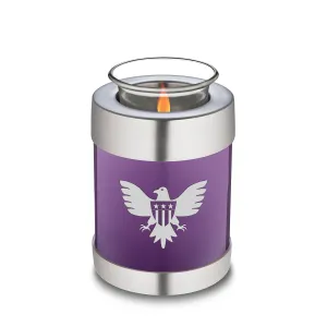 Candle Holder Embrace Purple American Glory Cremation Urn