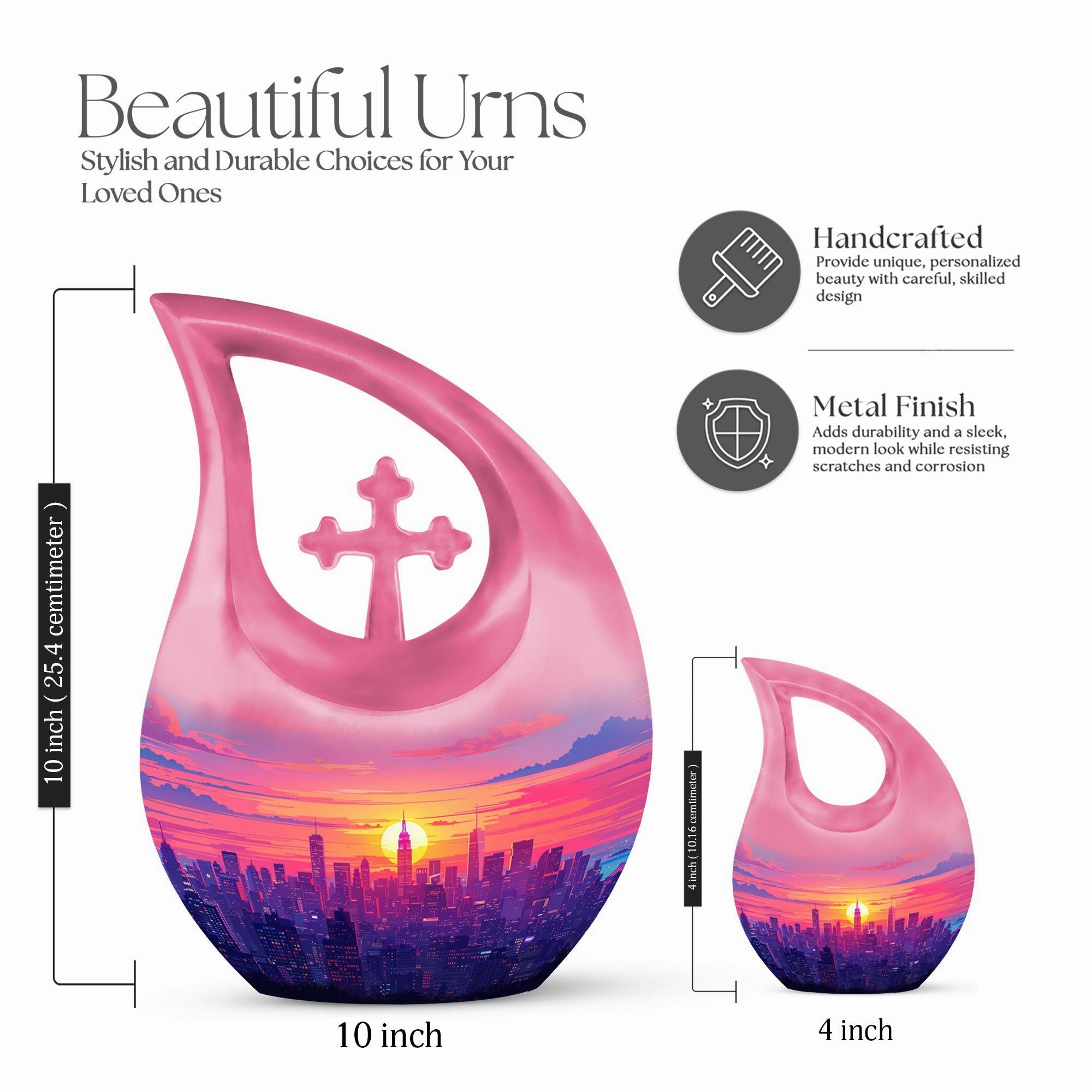 Candy Skyline Urn - Cremation Urn For Human Ashes