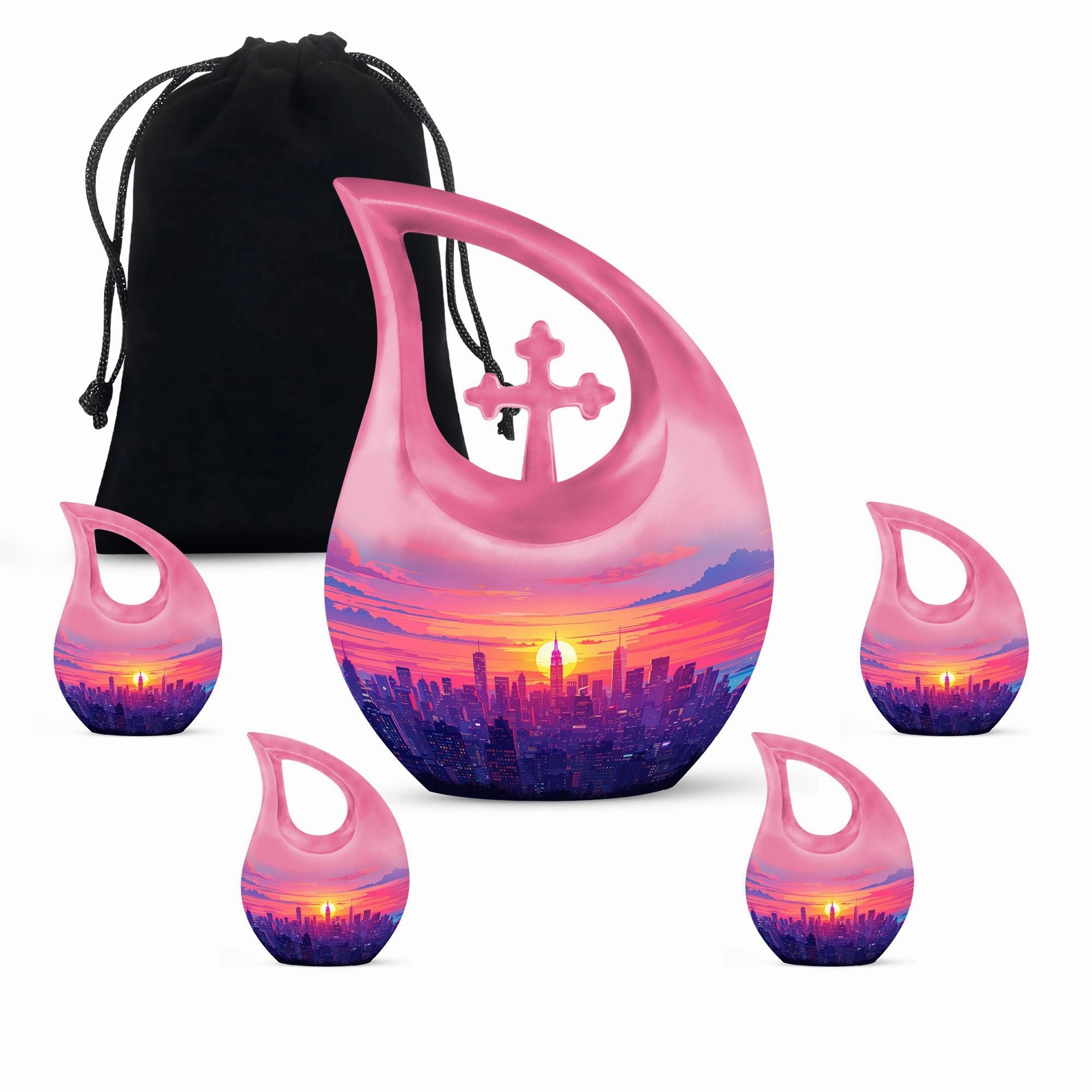 Candy Skyline Urn - Cremation Urn For Human Ashes