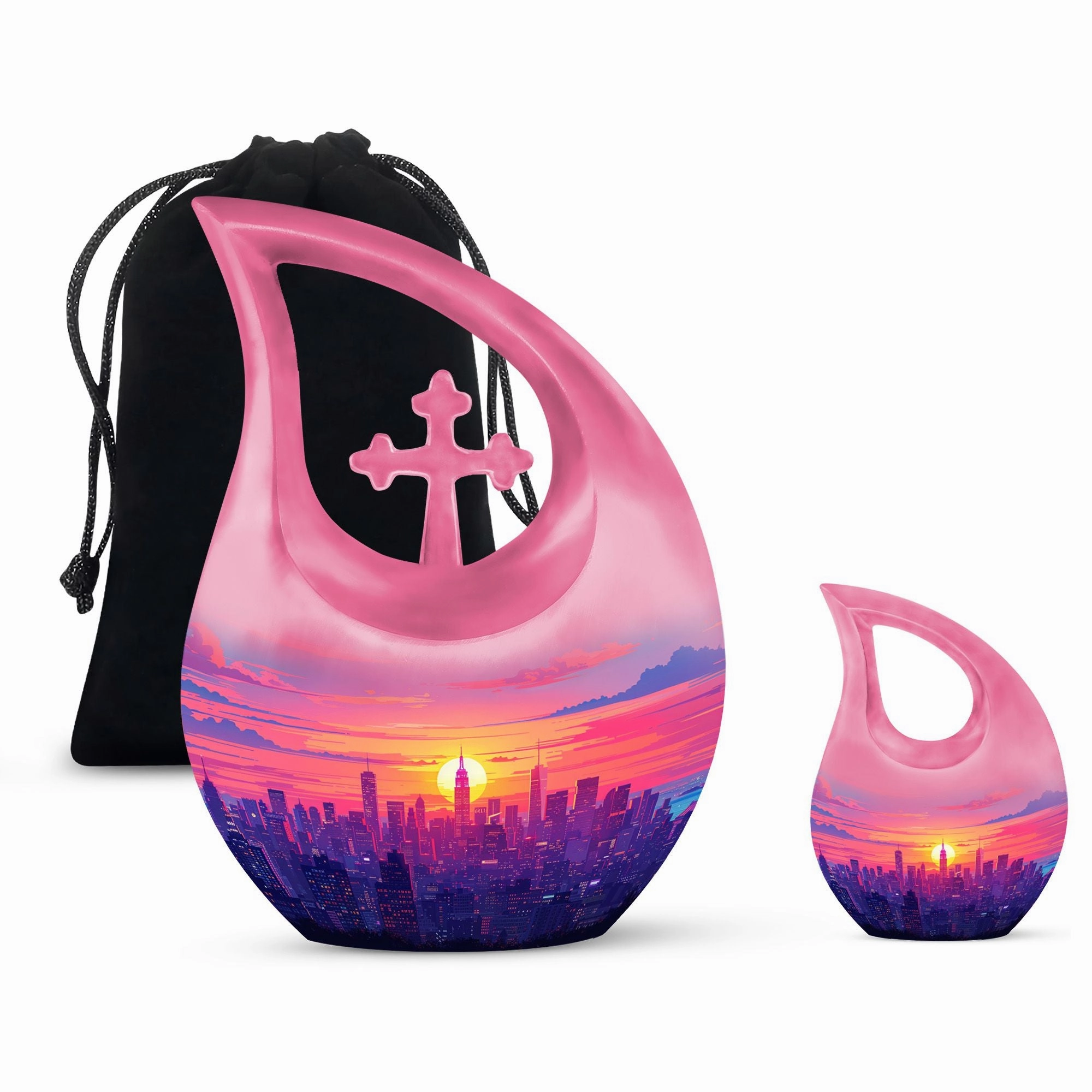 Candy Skyline Urn - Cremation Urn For Human Ashes