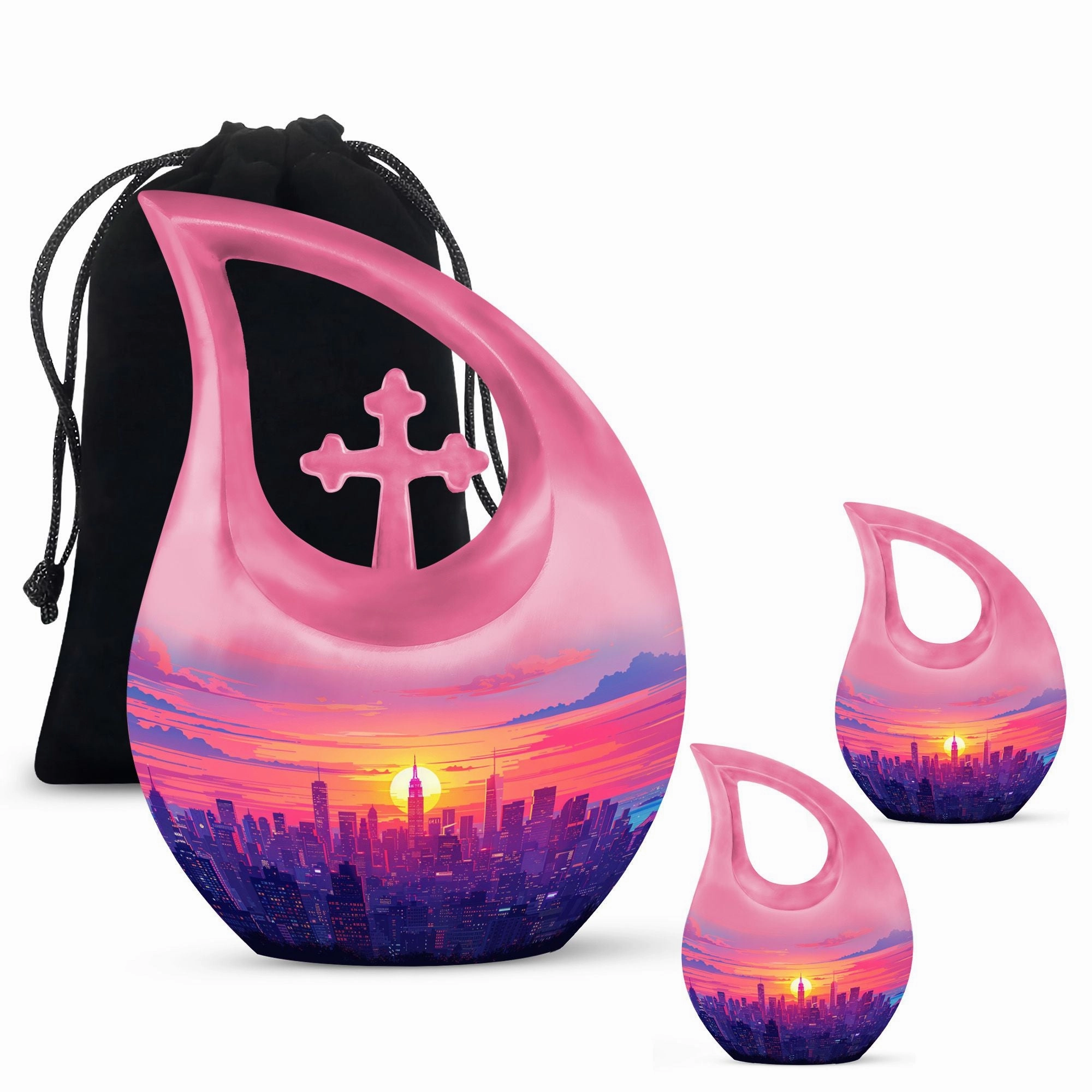 Candy Skyline Urn - Cremation Urn For Human Ashes