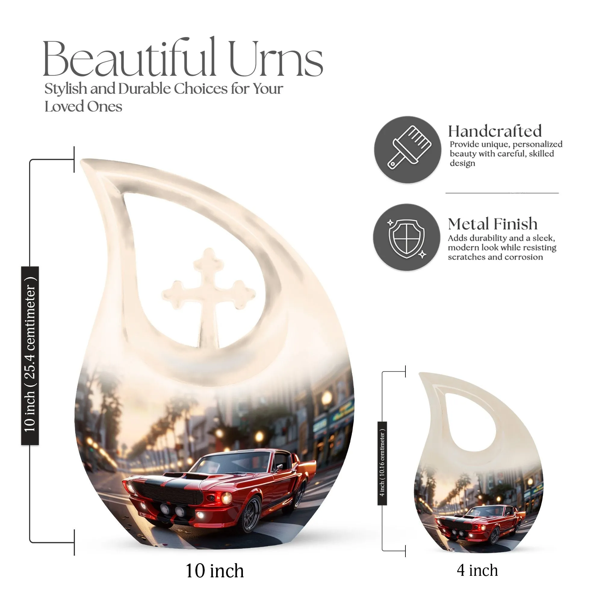 Car Cremation Urn |Large Aluminium Cremation Urn For Human