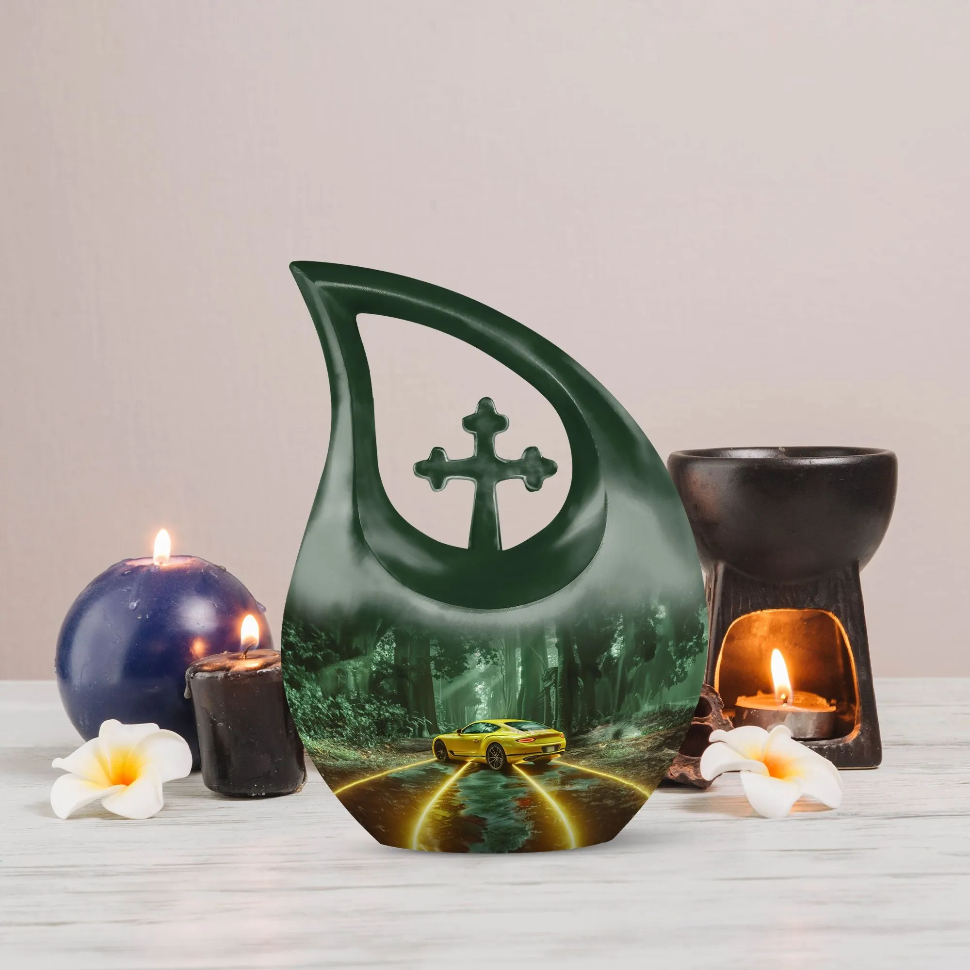 Car Memory Urn: Small Cremation Urn For Human Ashes