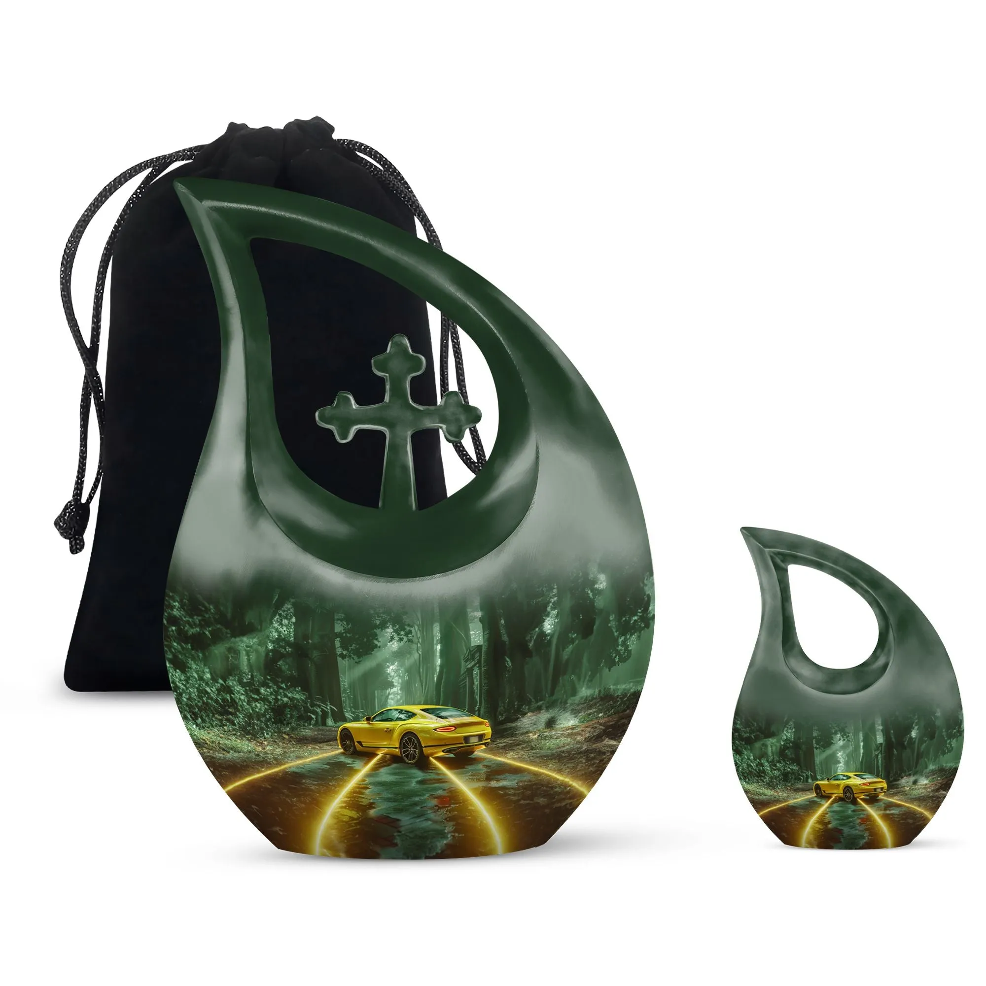 Car Memory Urn: Small Cremation Urn For Human Ashes