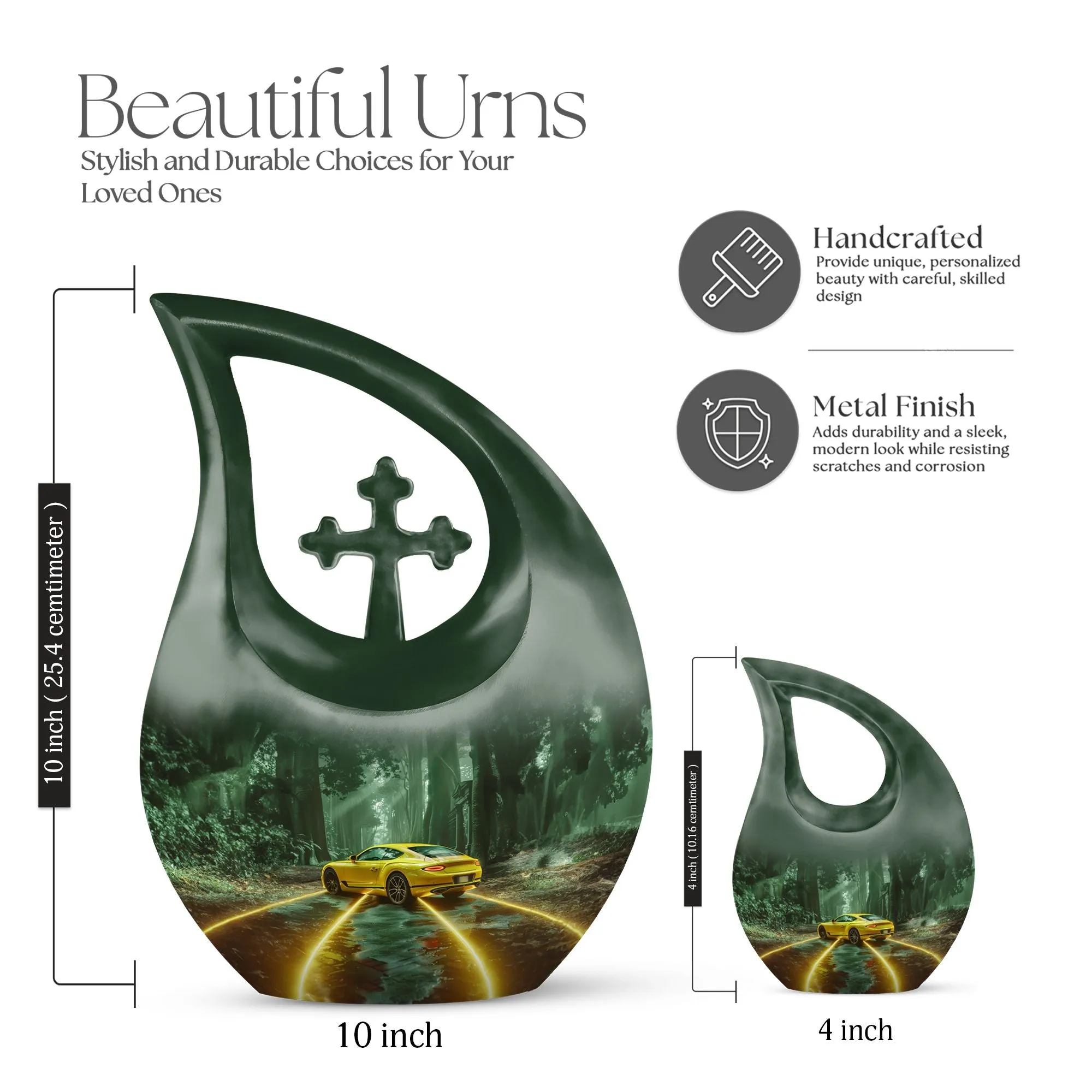 Car Memory Urn: Small Cremation Urn For Human Ashes