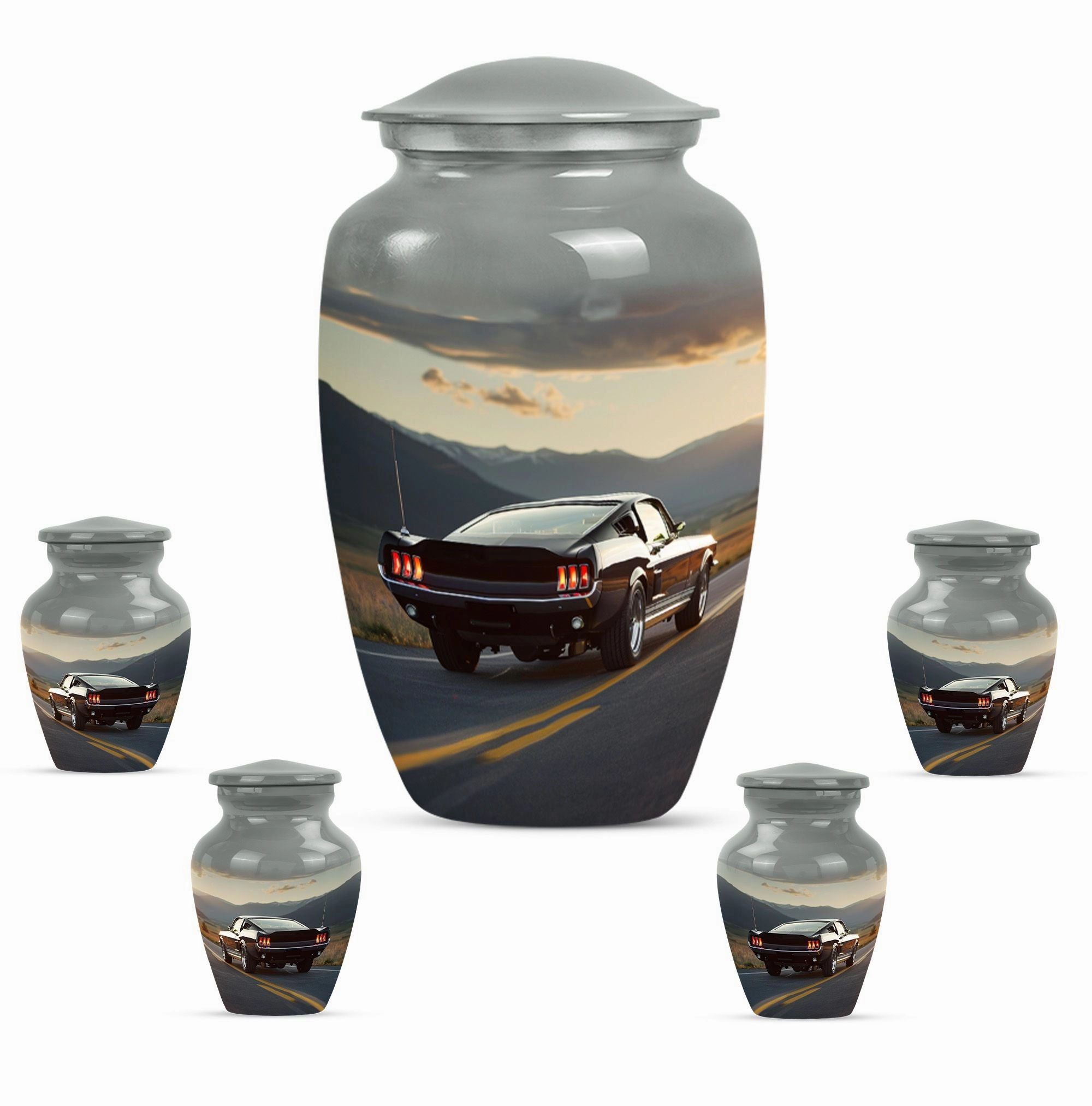 Car Cremation Medium Size Urn For Ashes Memorial & Funeral Urn