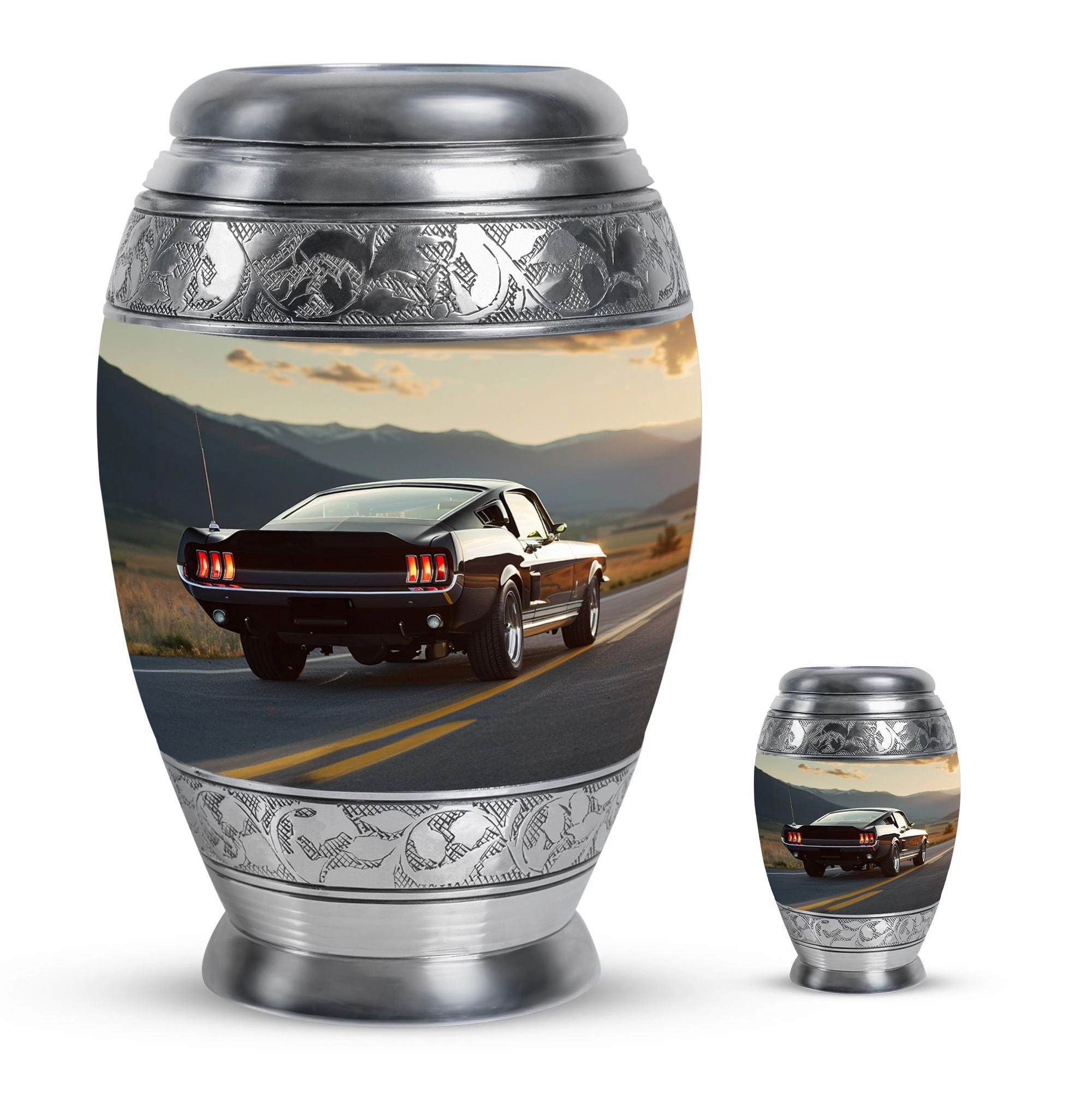 Car Cremation Medium Size Urn For Ashes Memorial & Funeral Urn