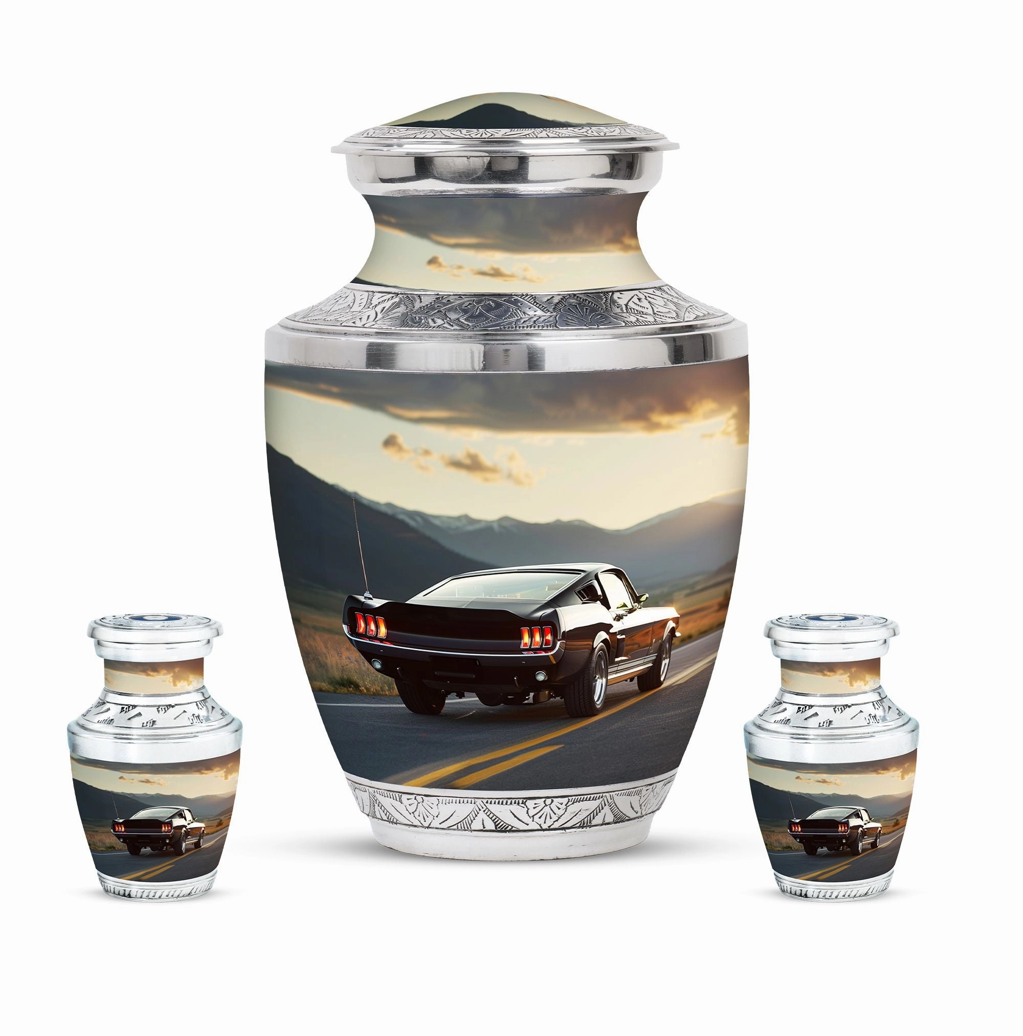 Car Cremation Medium Size Urn For Ashes Memorial & Funeral Urn