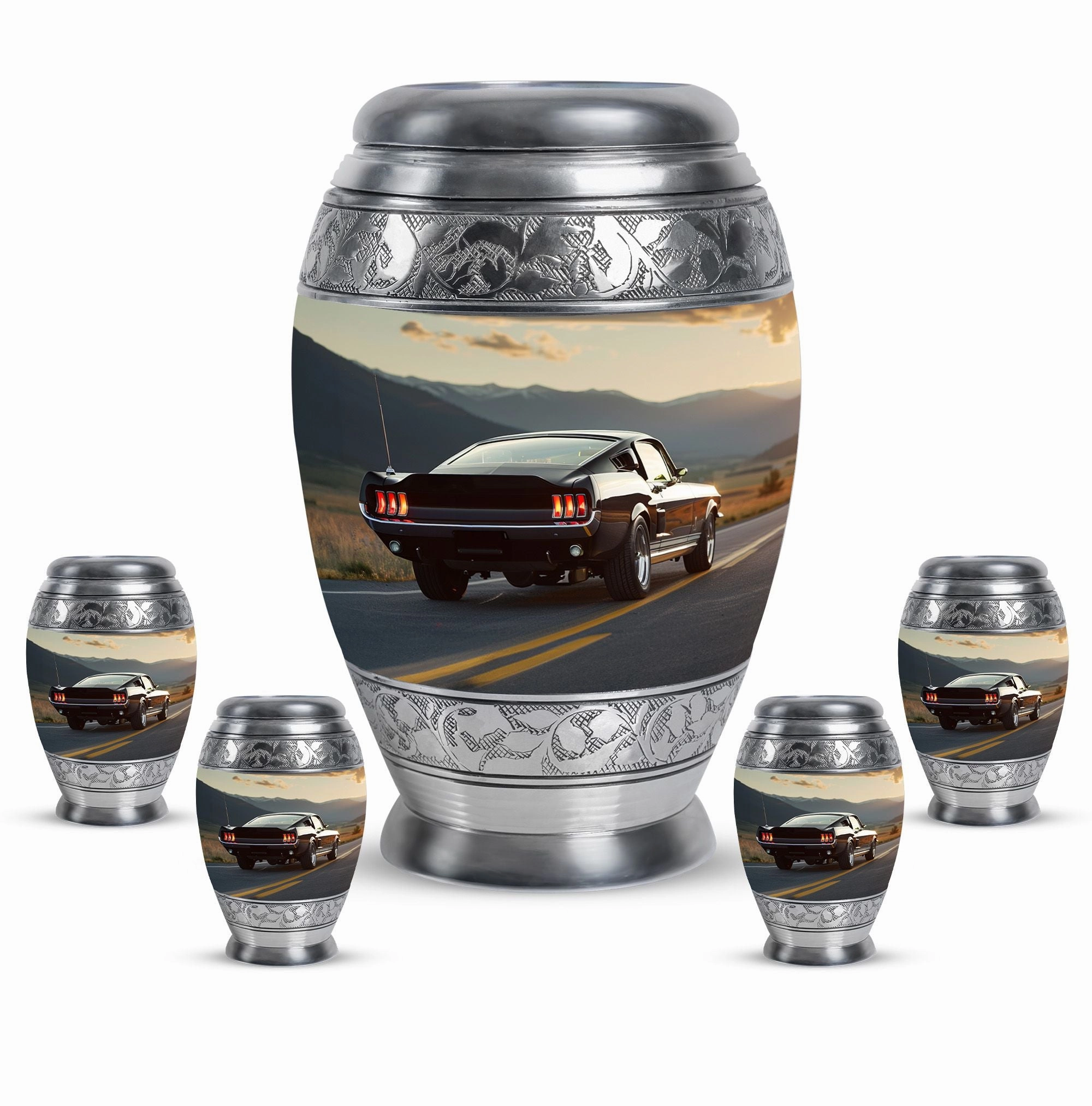 Car Cremation Medium Size Urn For Ashes Memorial & Funeral Urn