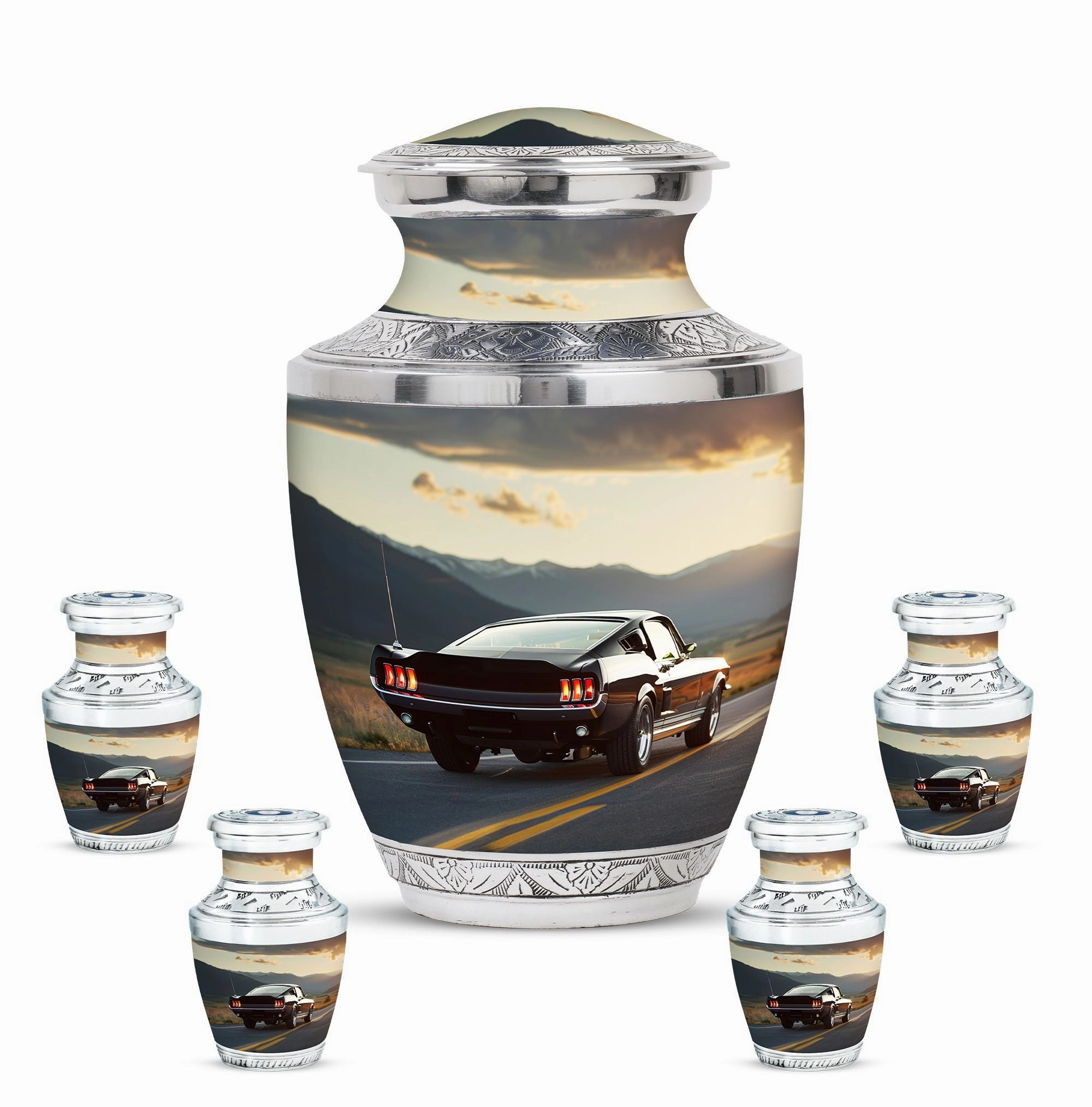 Car Cremation Medium Size Urn For Ashes Memorial & Funeral Urn