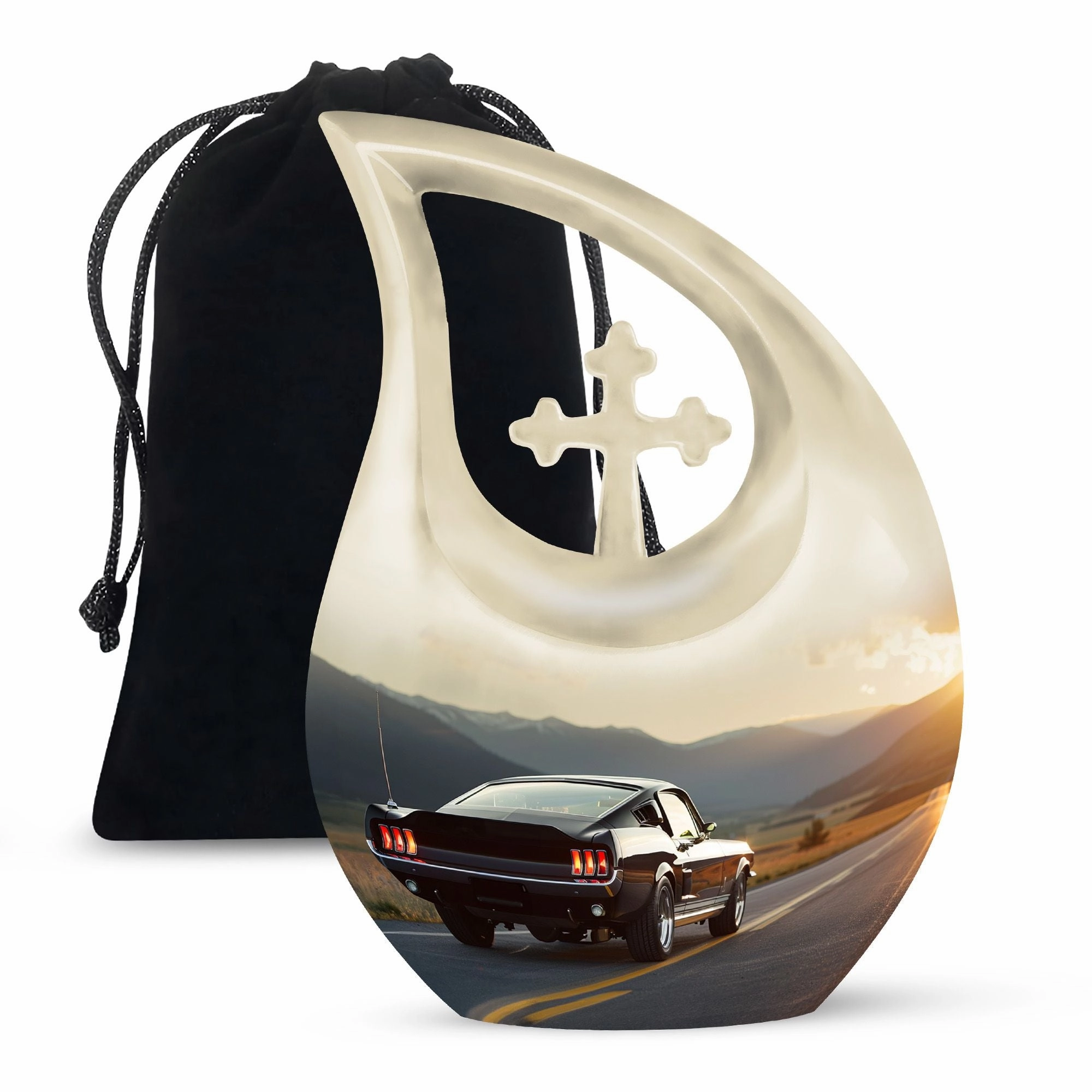 Car Cremation Medium Size Urn For Ashes Memorial & Funeral Urn