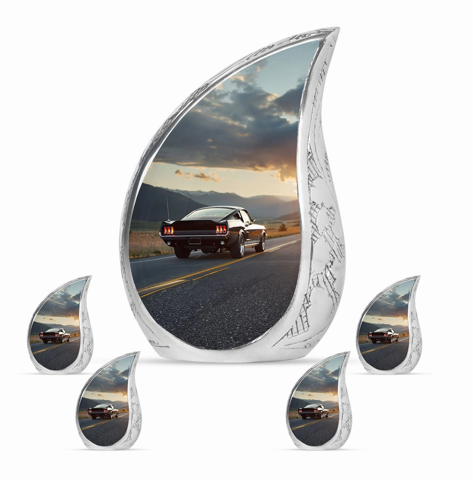Car Cremation Medium Size Urn For Ashes Memorial & Funeral Urn