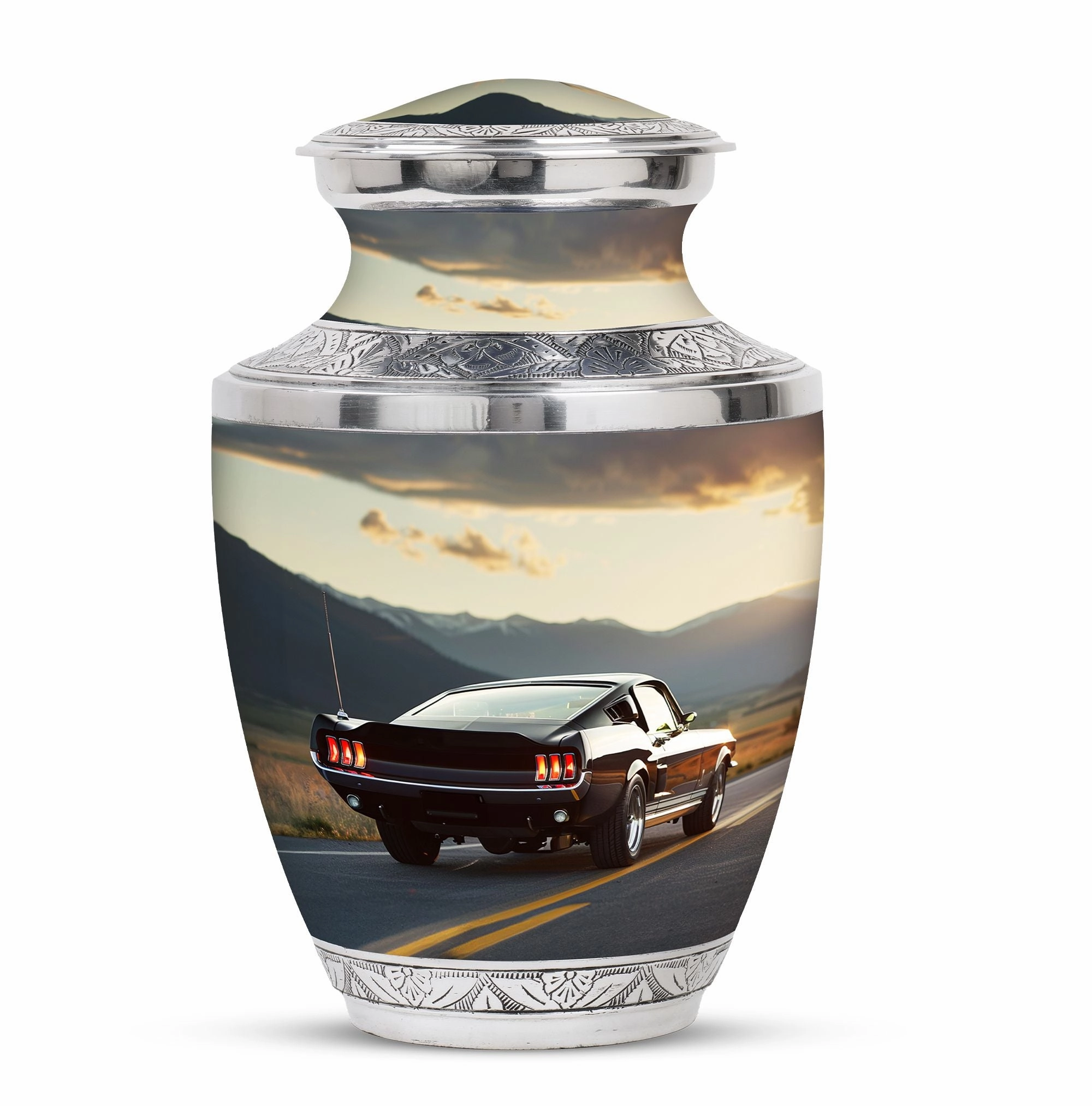 Car Cremation Medium Size Urn For Ashes Memorial & Funeral Urn