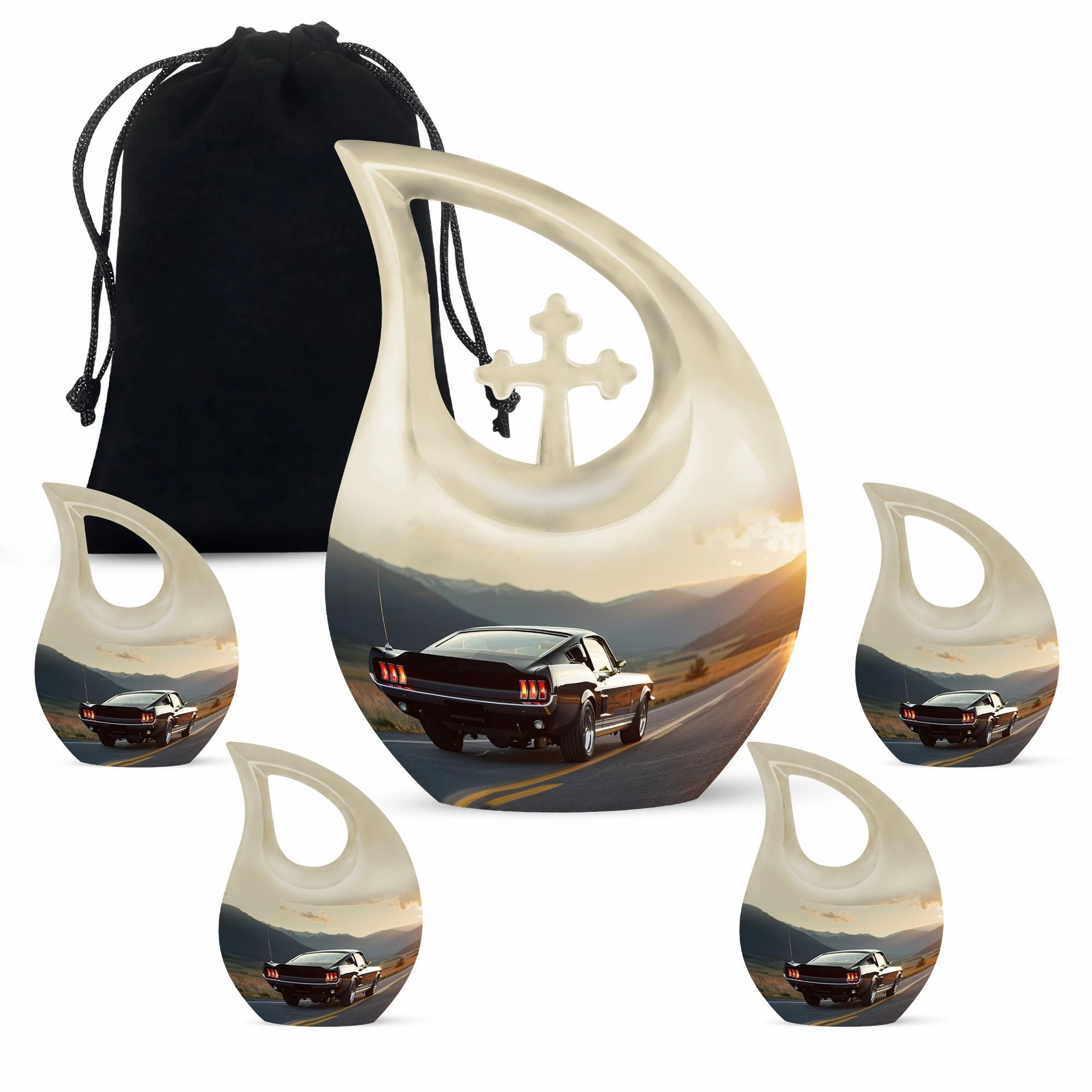 Car Cremation Medium Size Urn For Ashes Memorial & Funeral Urn