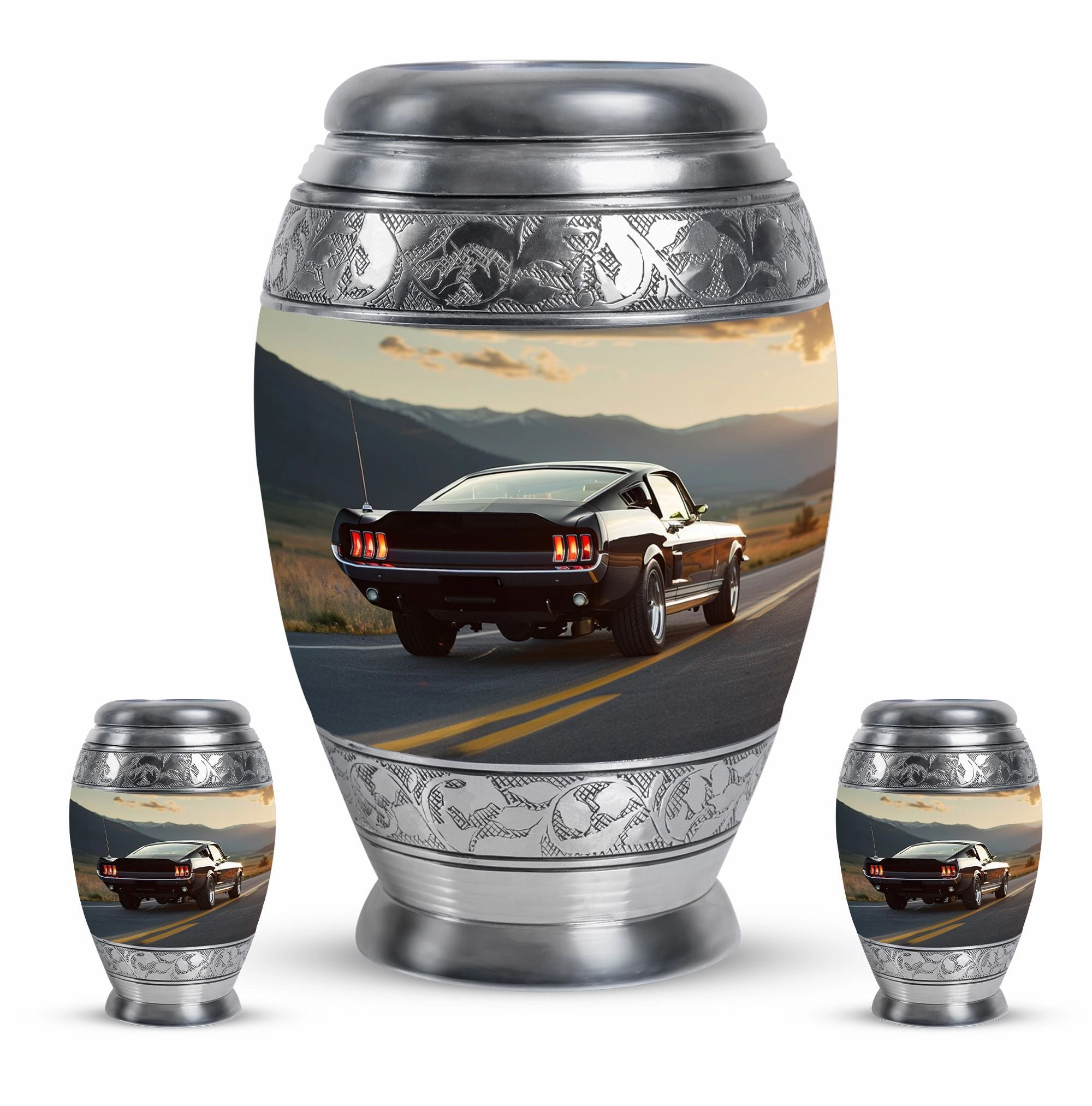 Car Cremation Medium Size Urn For Ashes Memorial & Funeral Urn